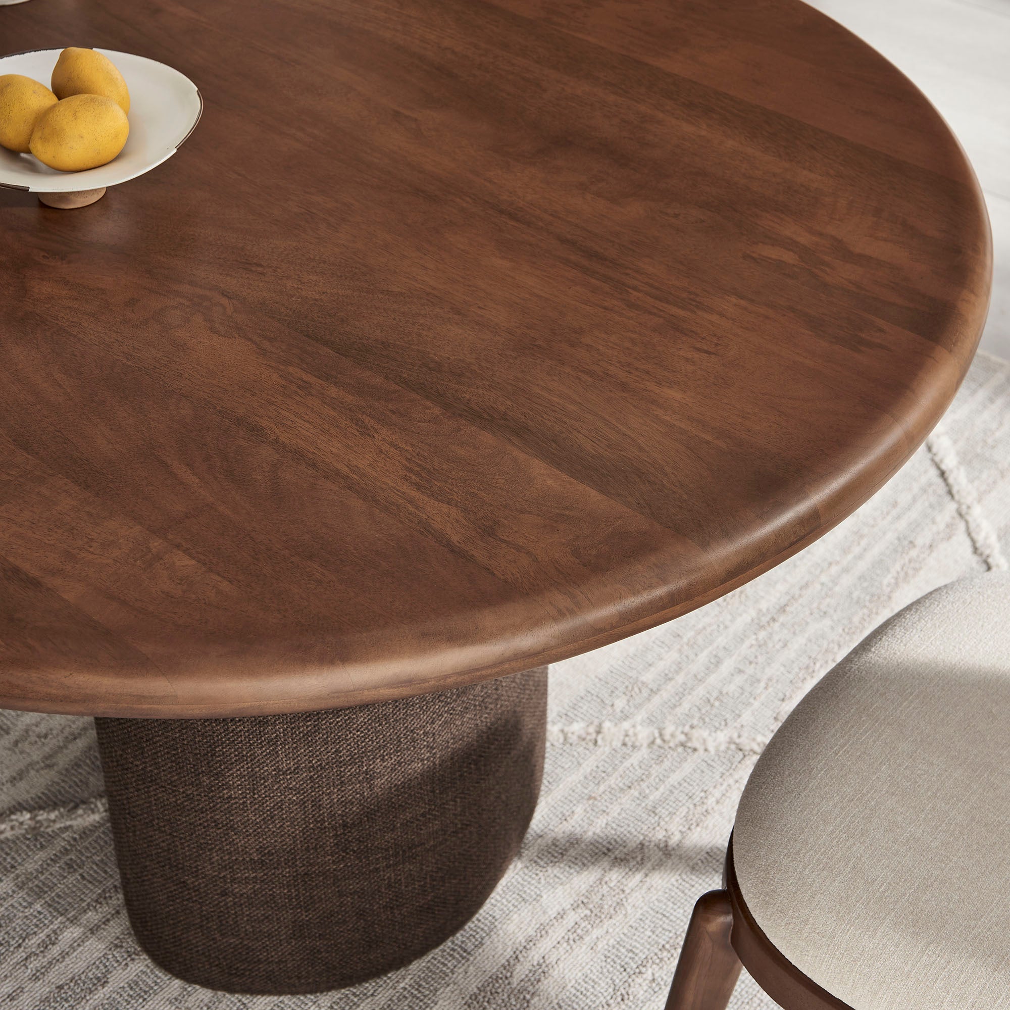 Modway EEI-7458 Enric 84 Inch Mango Wood Oval Dining Table