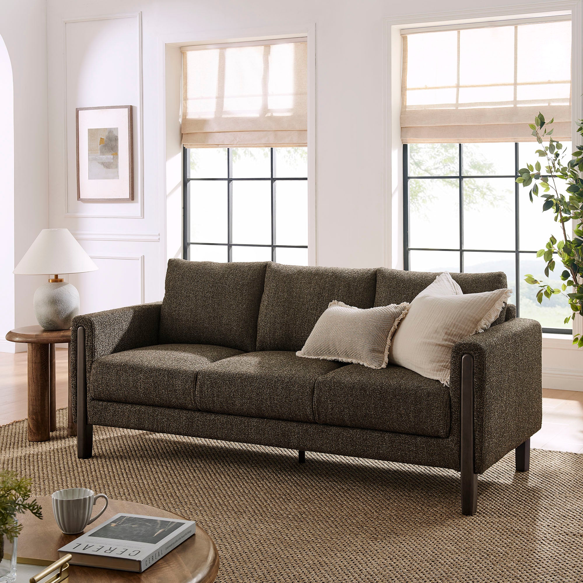 Modway Hawken Boucle Fabric Sofa