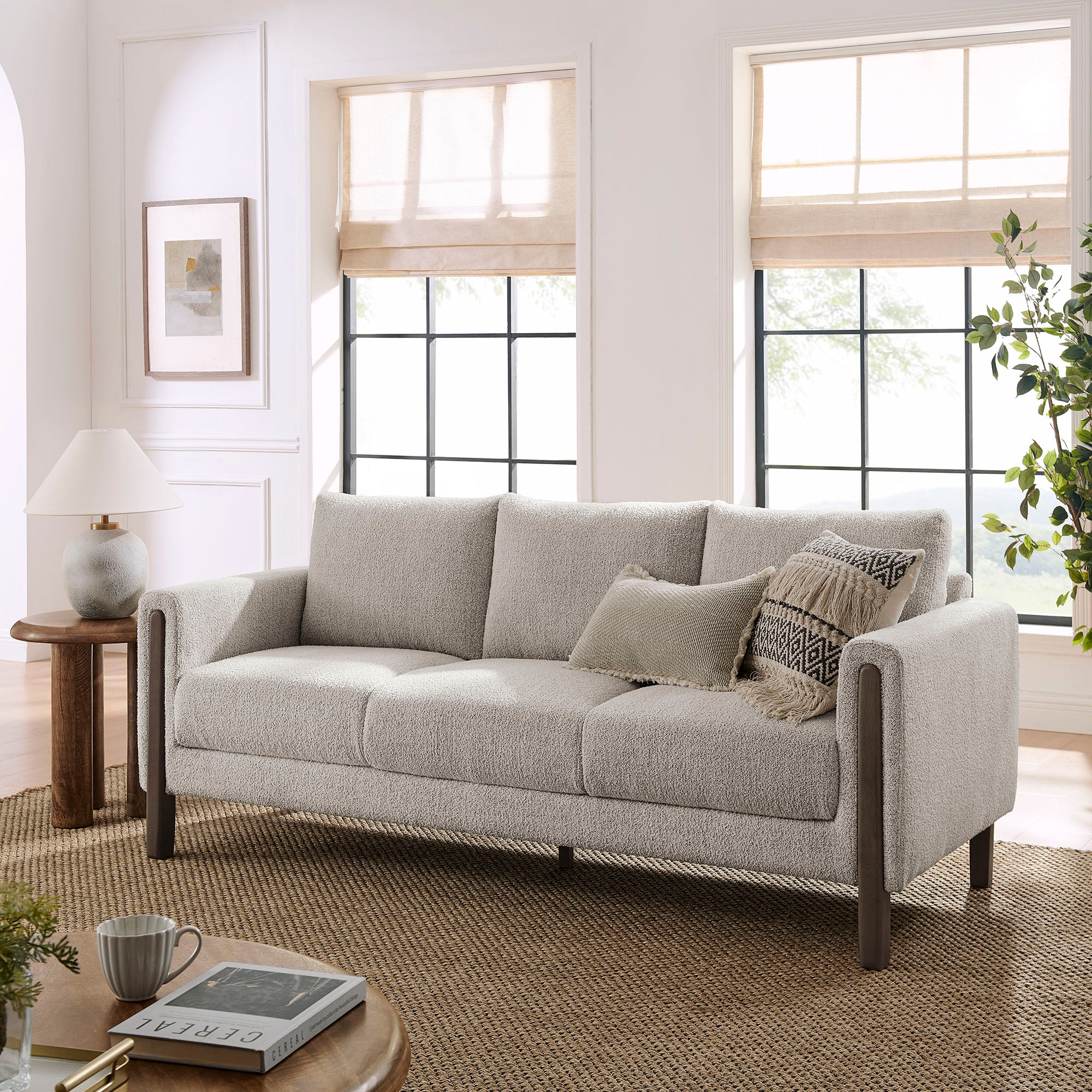 Modway Hawken Boucle Fabric Sofa