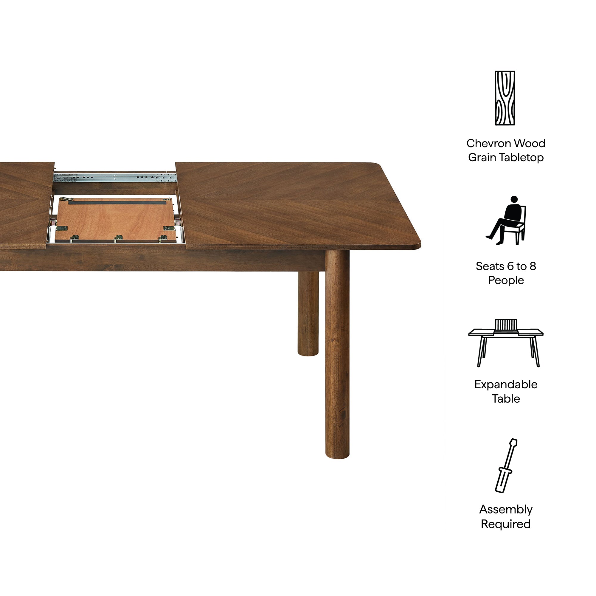Modway Alba Extendable Dining Table