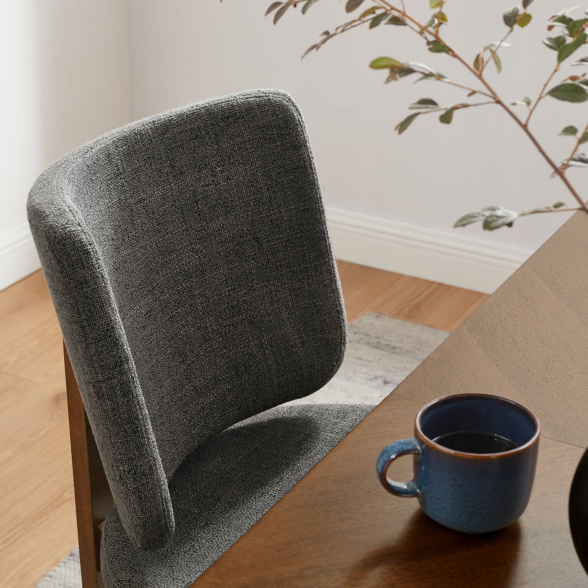 Modway Alba Armless Upholstered Dining Chairs Set Of 2