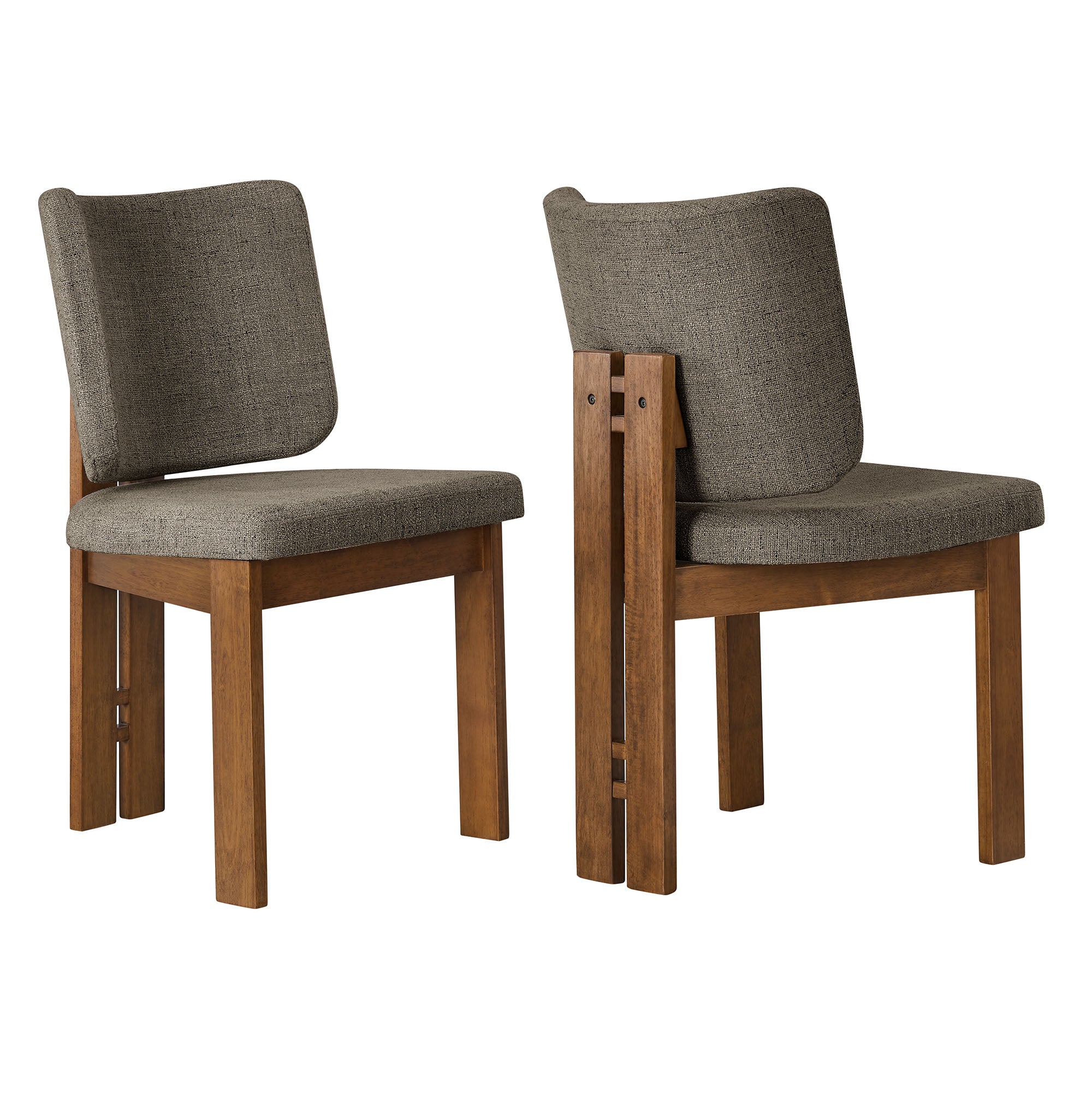 Modway Alba Armless Upholstered Dining Chairs Set Of 2