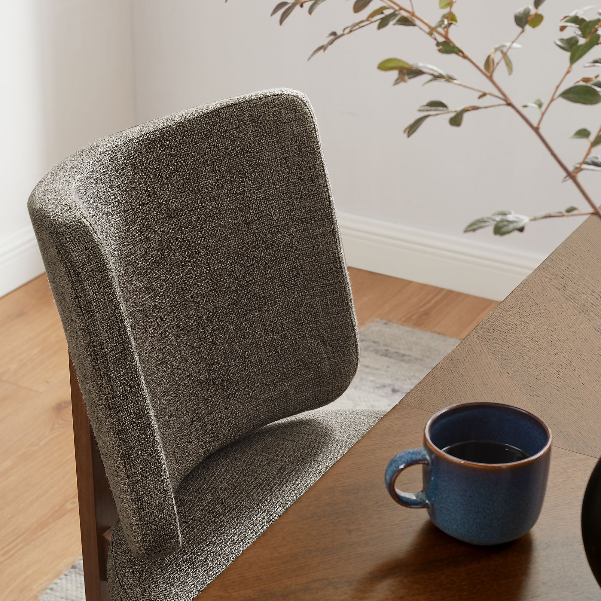 Modway Alba Armless Upholstered Dining Chairs Set Of 2