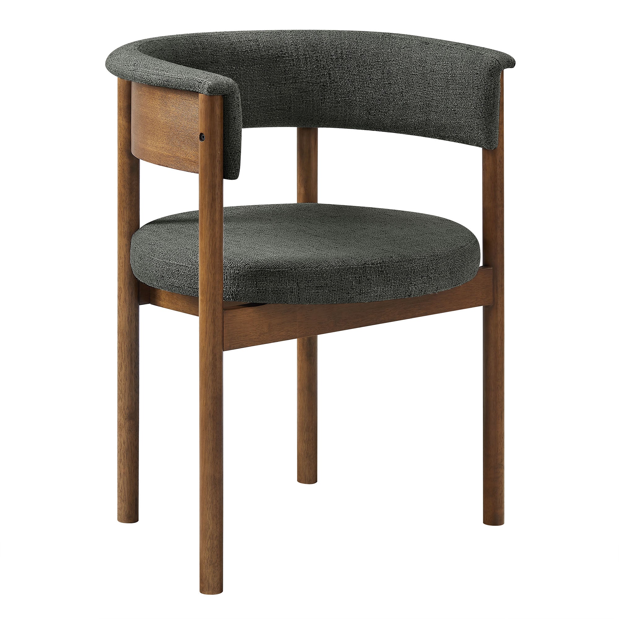 Modway Clea Curved Upholstered Dining Chairs Set Of 2