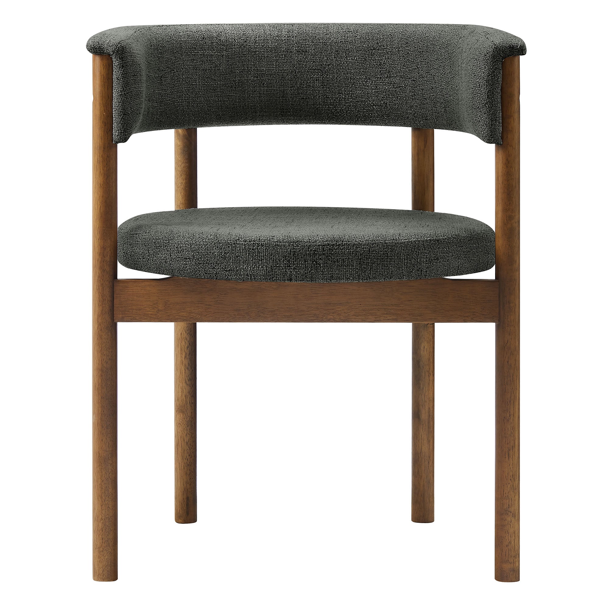 Modway Clea Curved Upholstered Dining Chairs Set Of 2