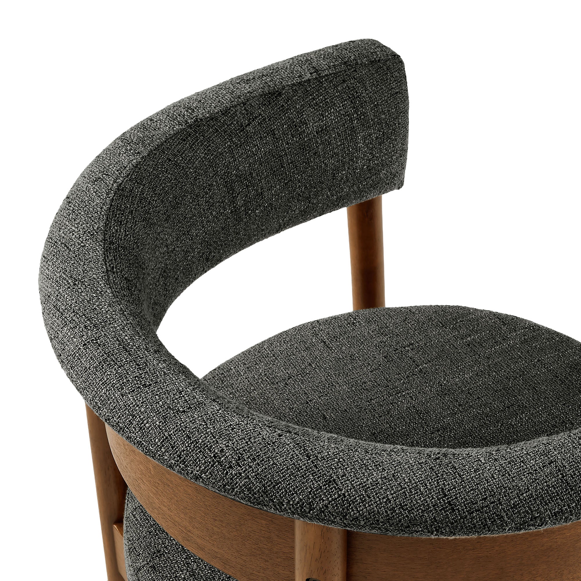 Modway Clea Curved Upholstered Dining Chairs Set Of 2