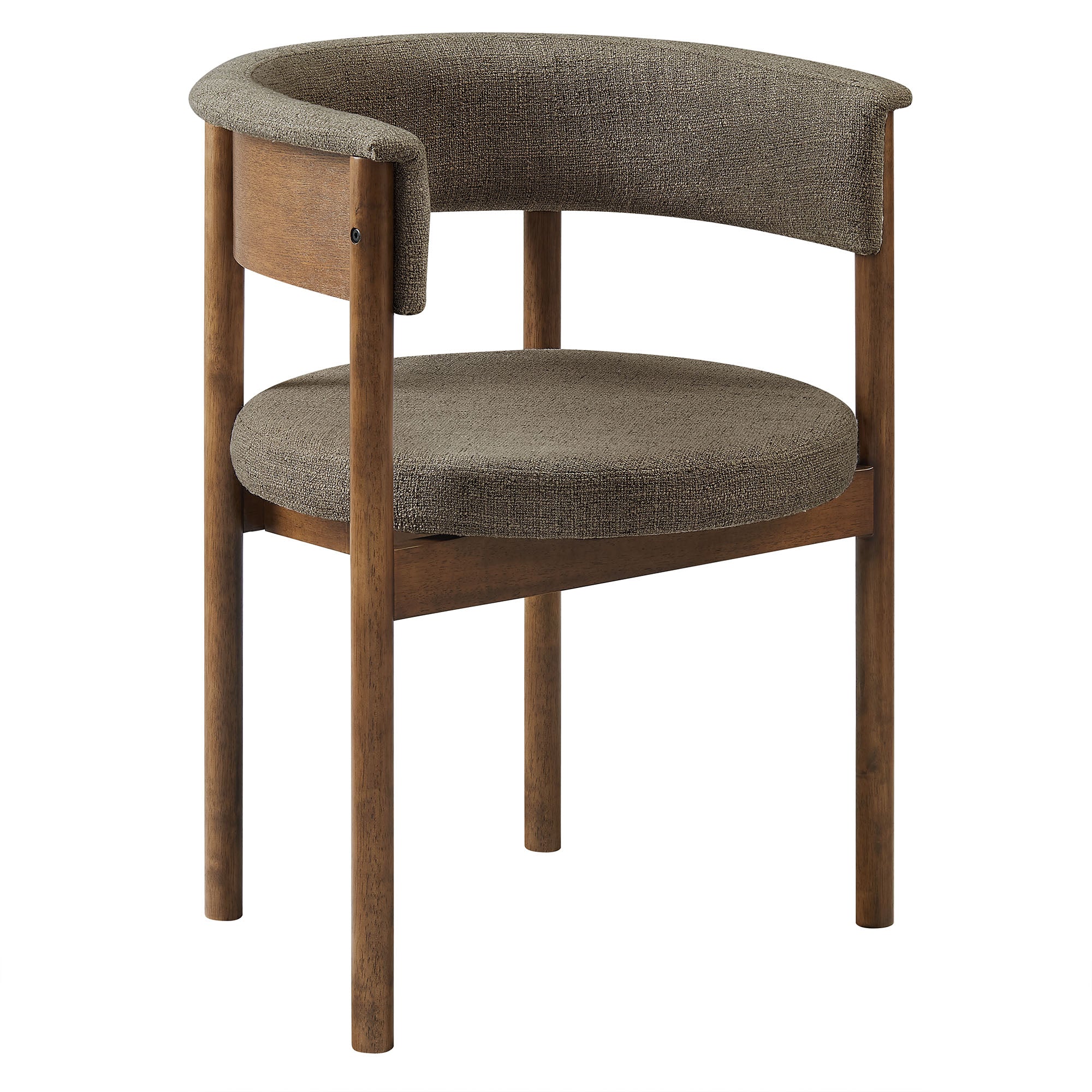 Modway Clea Curved Upholstered Dining Chairs Set Of 2