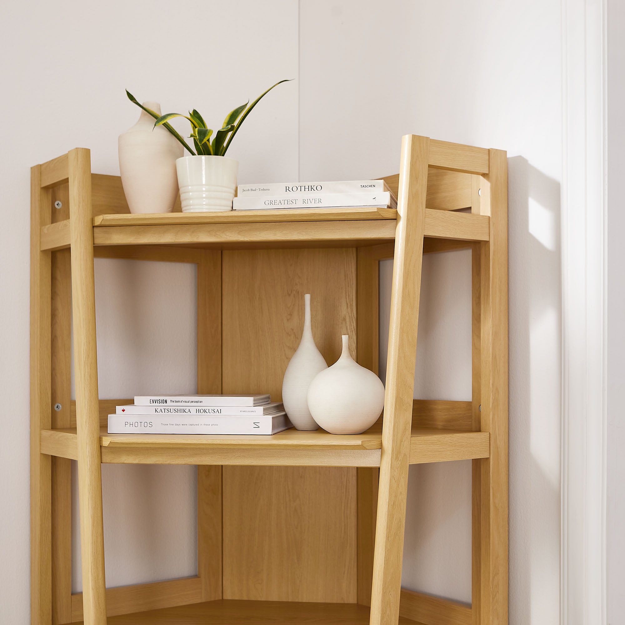 Modway Bixby 71 Inch Corner Bookshelf
