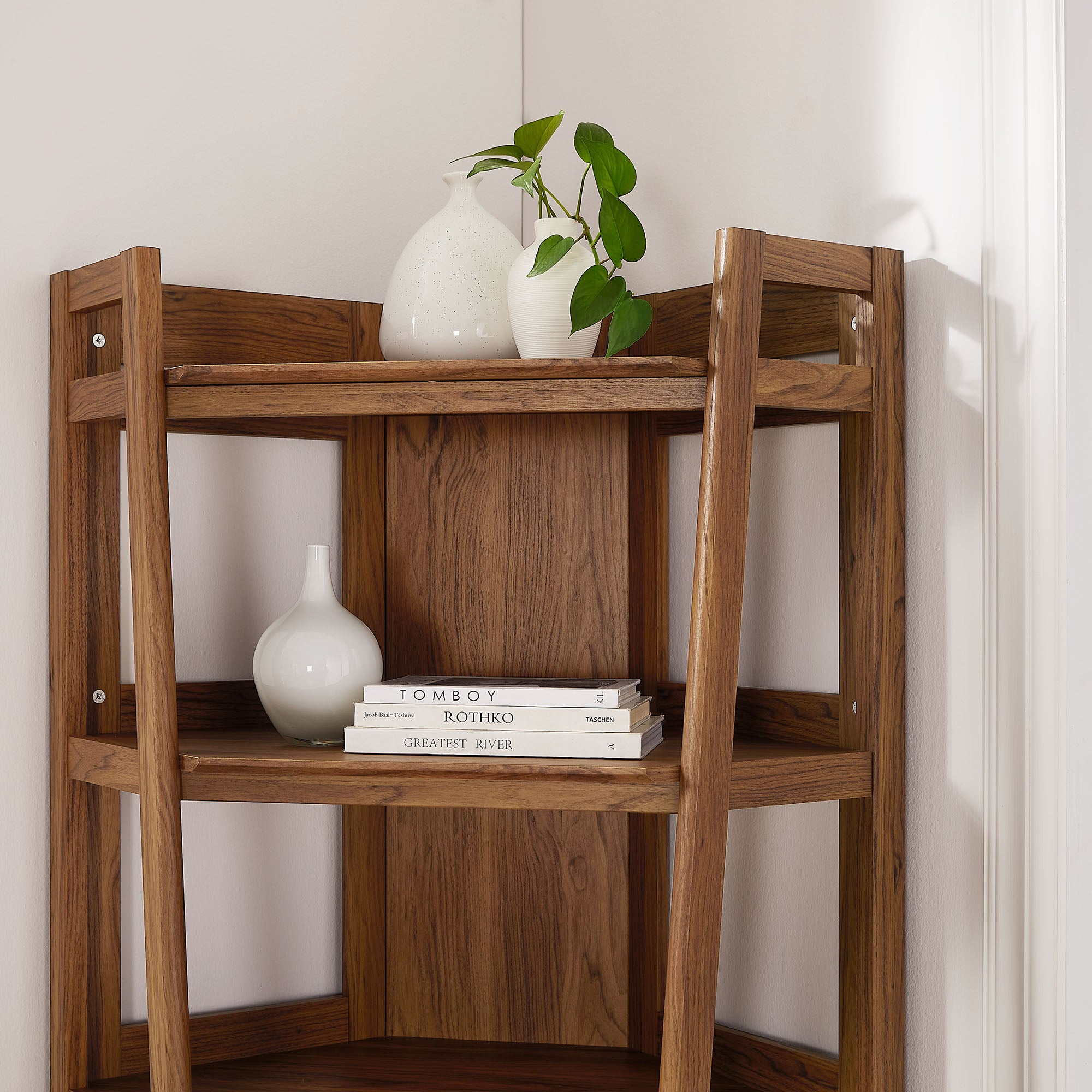 Modway EEI-7469 Bixby 71 Inch Corner Bookshelf