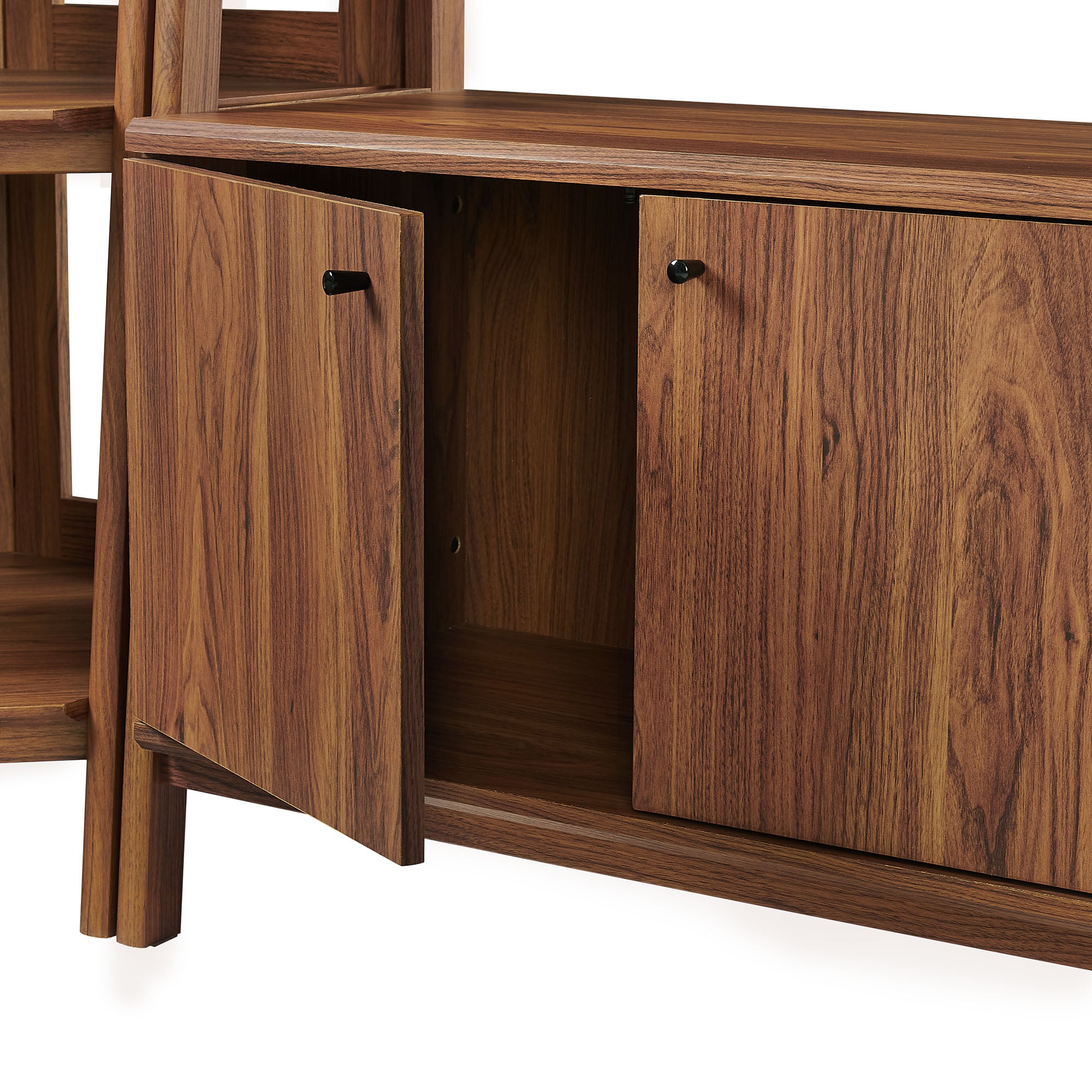 Modway Bixby 3-Piece Corner Bookshelf Set with Wide Bookshelves