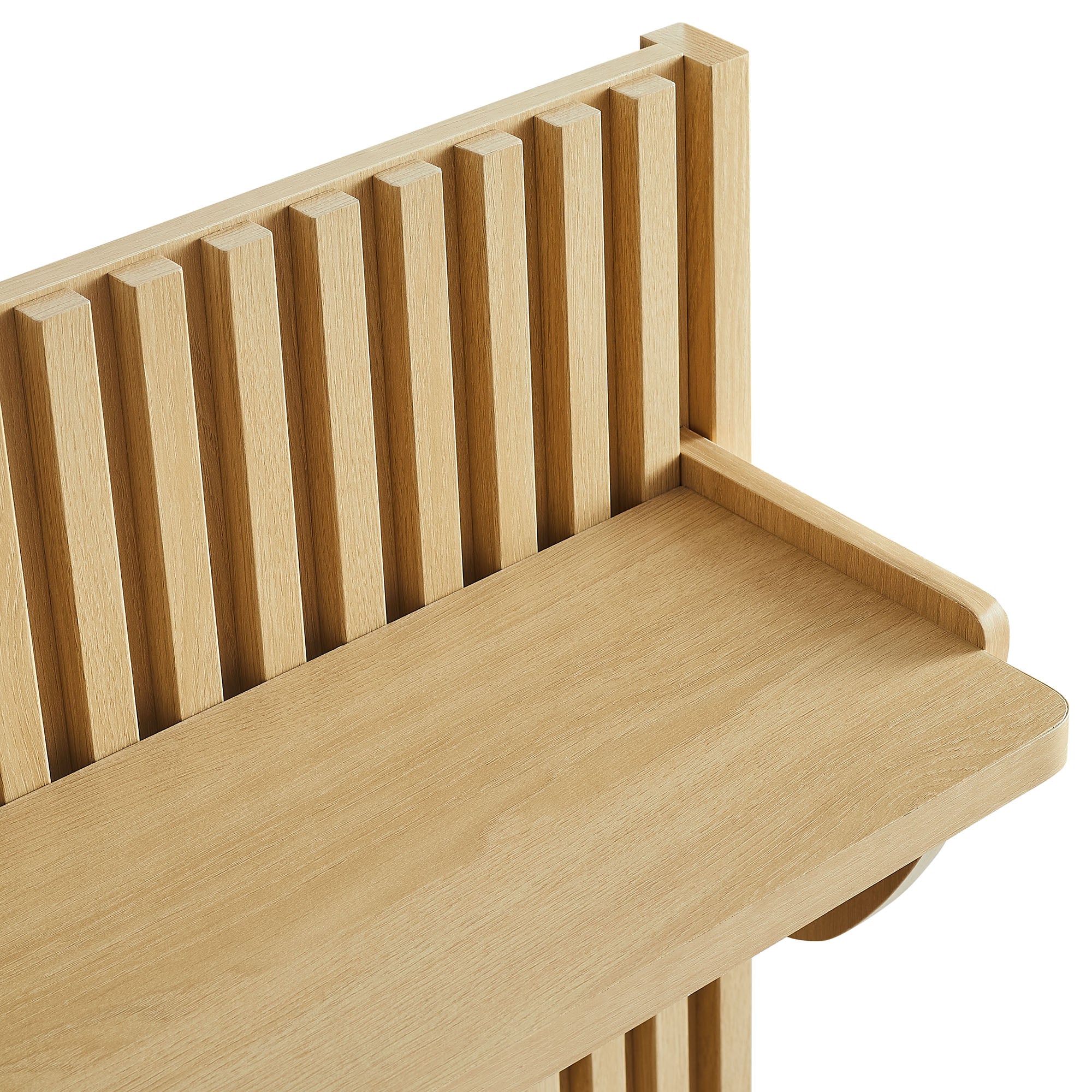 Modway Render Fluted Coat Rack Panel With Shelf