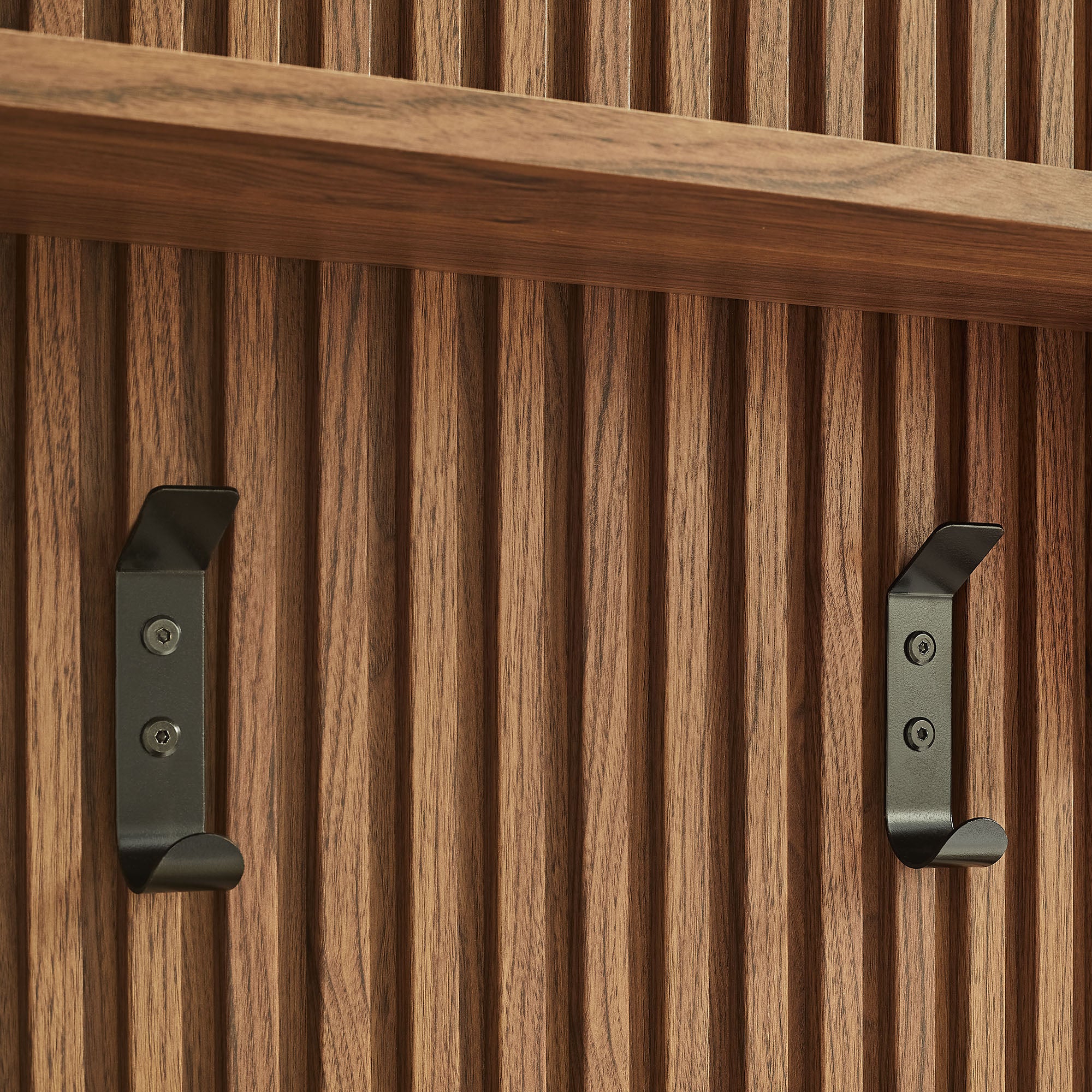 Modway Render Fluted Coat Rack Panel With Shelf