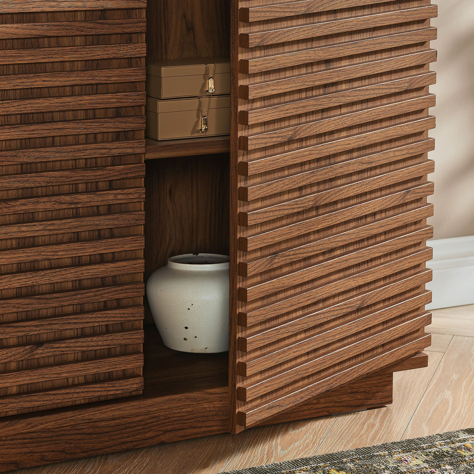 Modway Render 2-Door Fluted Accent Cabinet