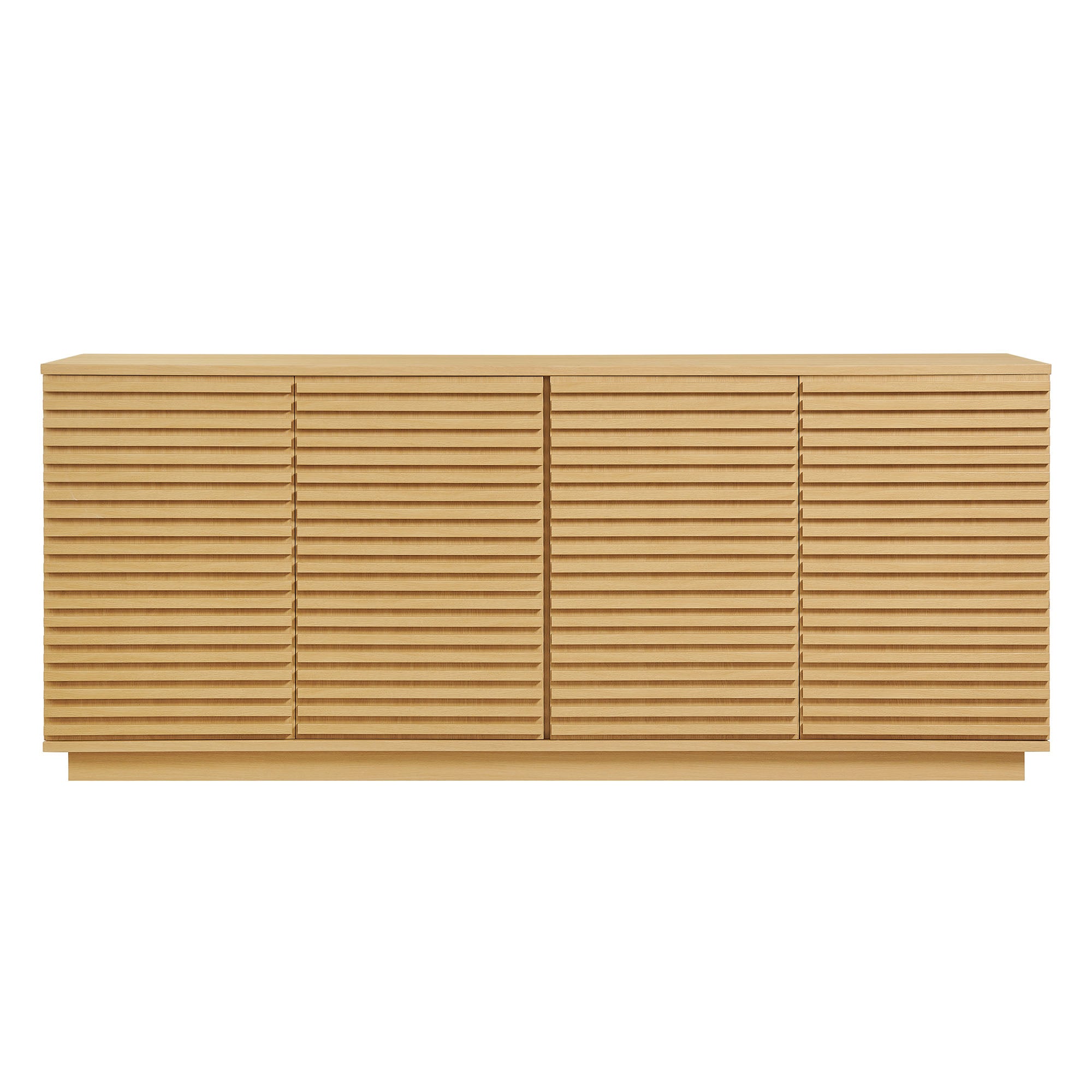 Modway Render 4-Door Fluted Sideboard Cabinet TV Stand