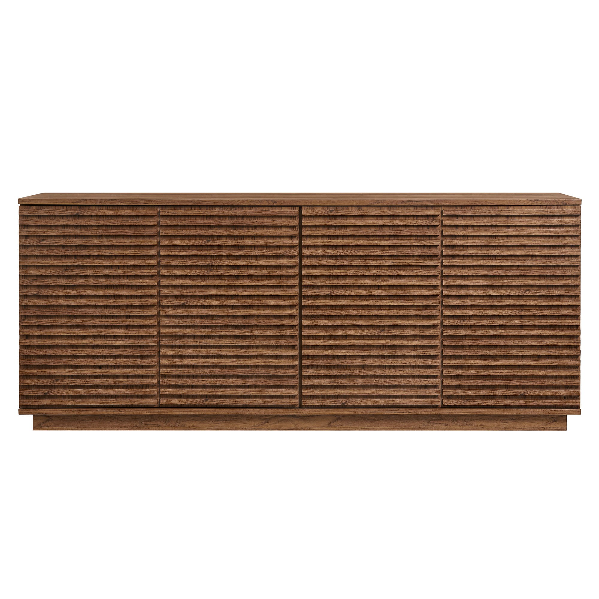 Modway Render 4-Door Fluted Sideboard Cabinet TV Stand