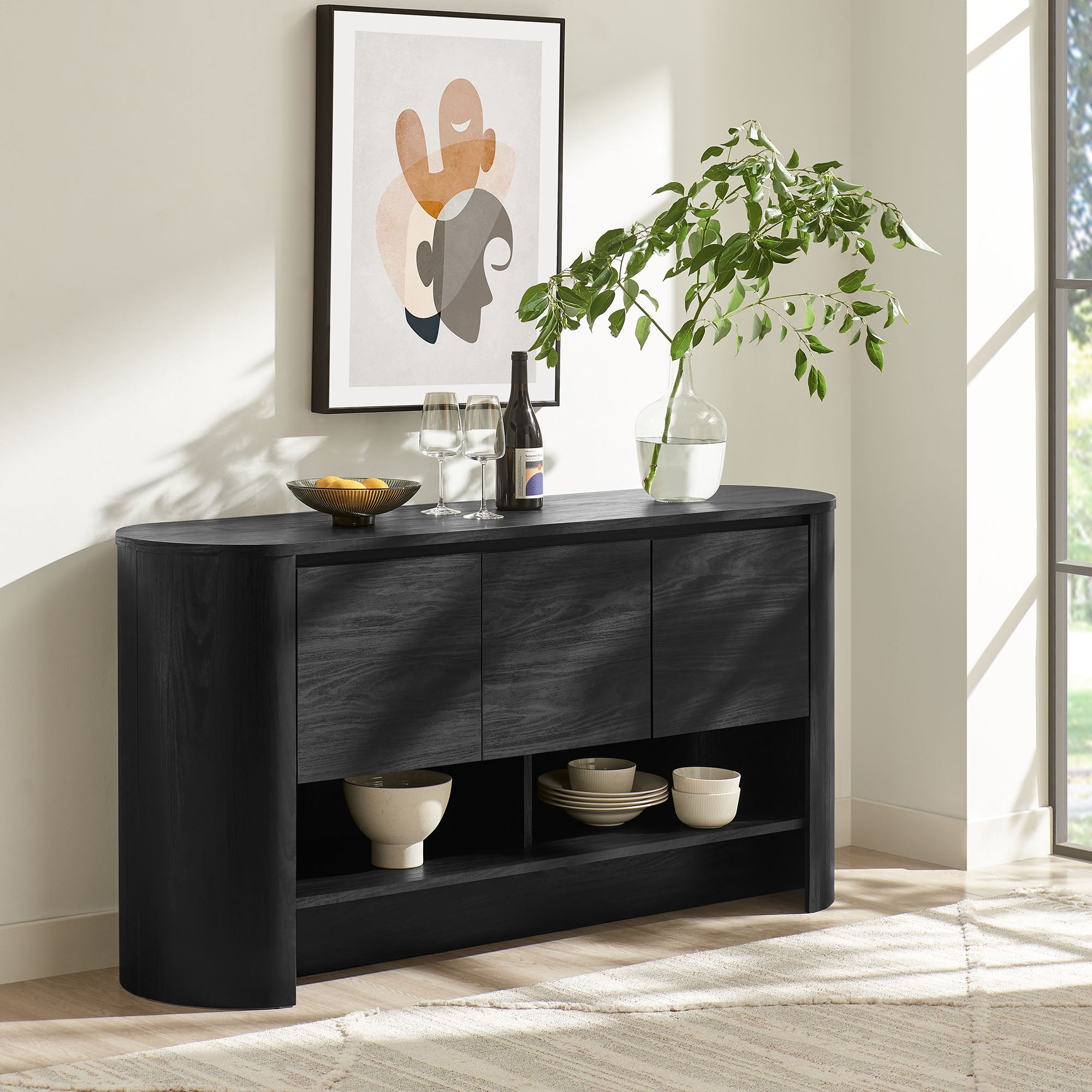 Modway Duval 62 Inch Oval Sideboard