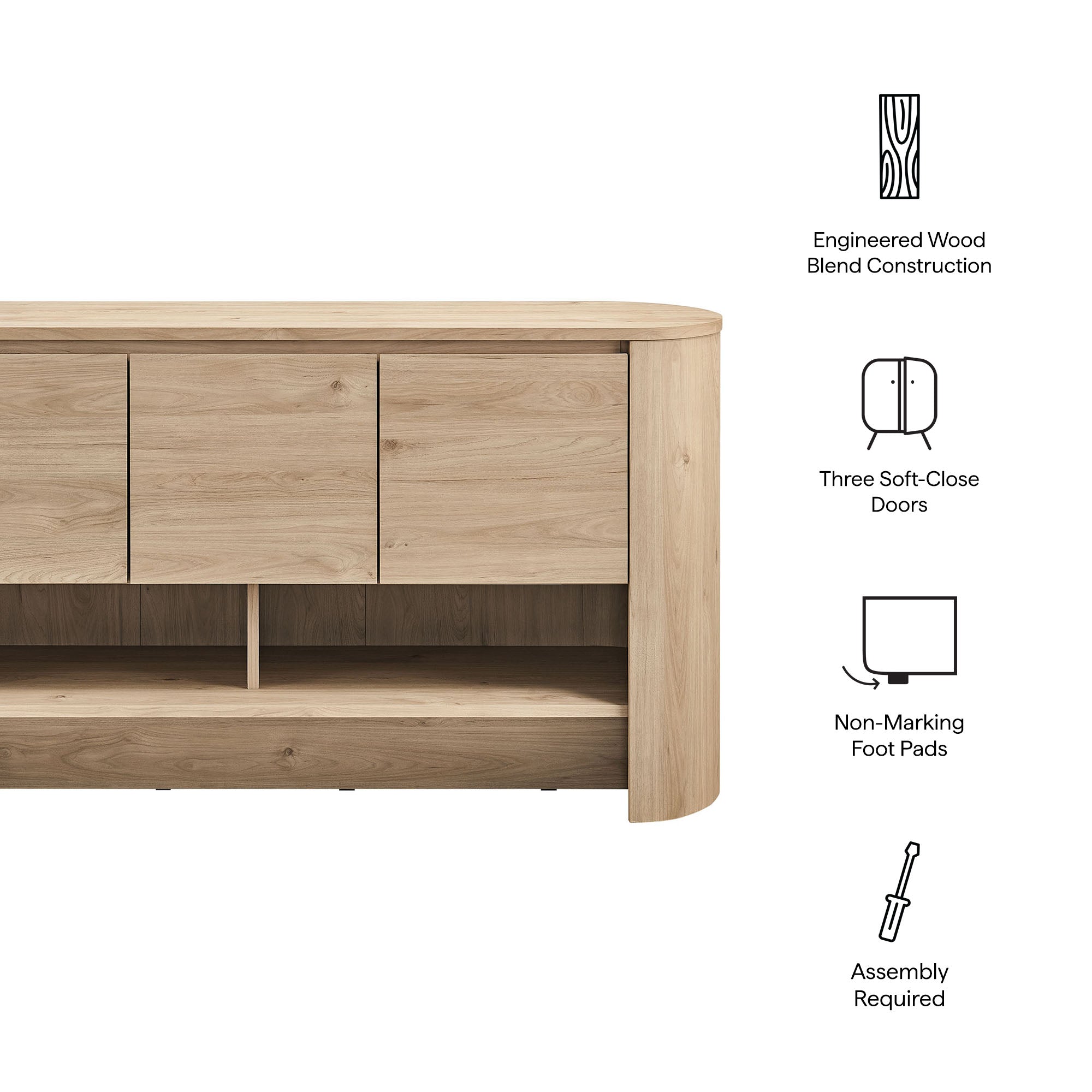 Modway Duval 62 Inch Oval Sideboard