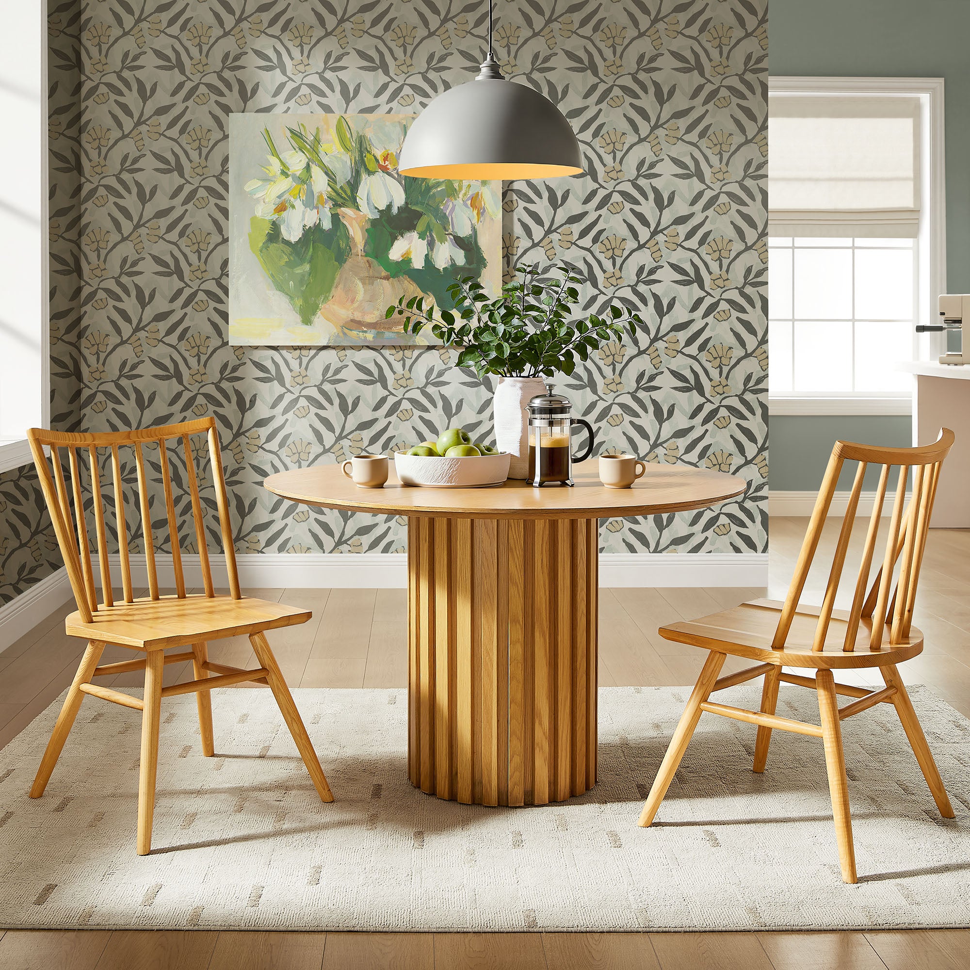 Modway EEI-7482 Alvar Spindle Back Dining Side Chairs Set of 2
