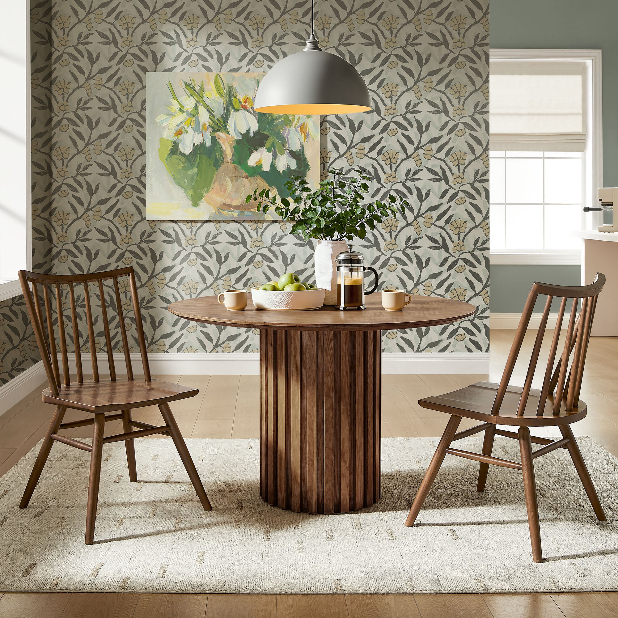 Modway EEI-7482 Alvar Spindle Back Dining Side Chairs Set of 2