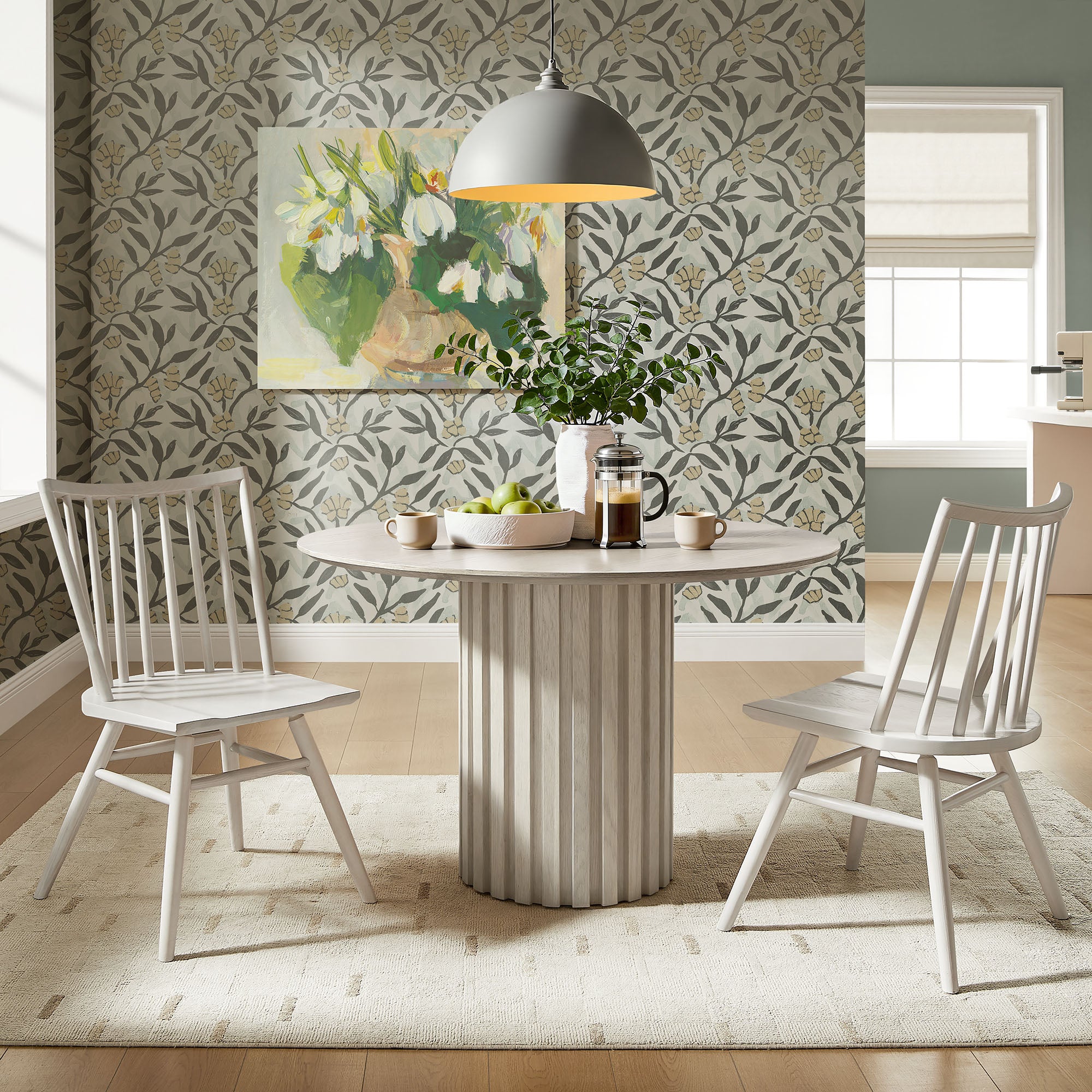 Modway EEI-7482 Alvar Spindle Back Dining Side Chairs Set of 2