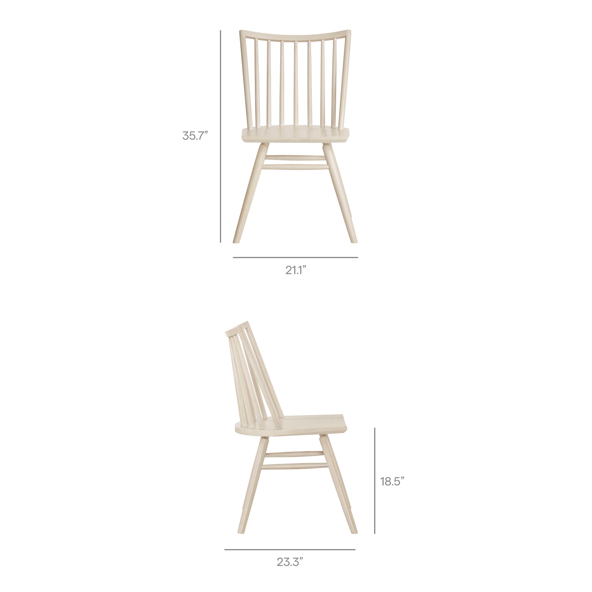 Modway EEI-7482 Alvar Spindle Back Dining Side Chairs Set of 2