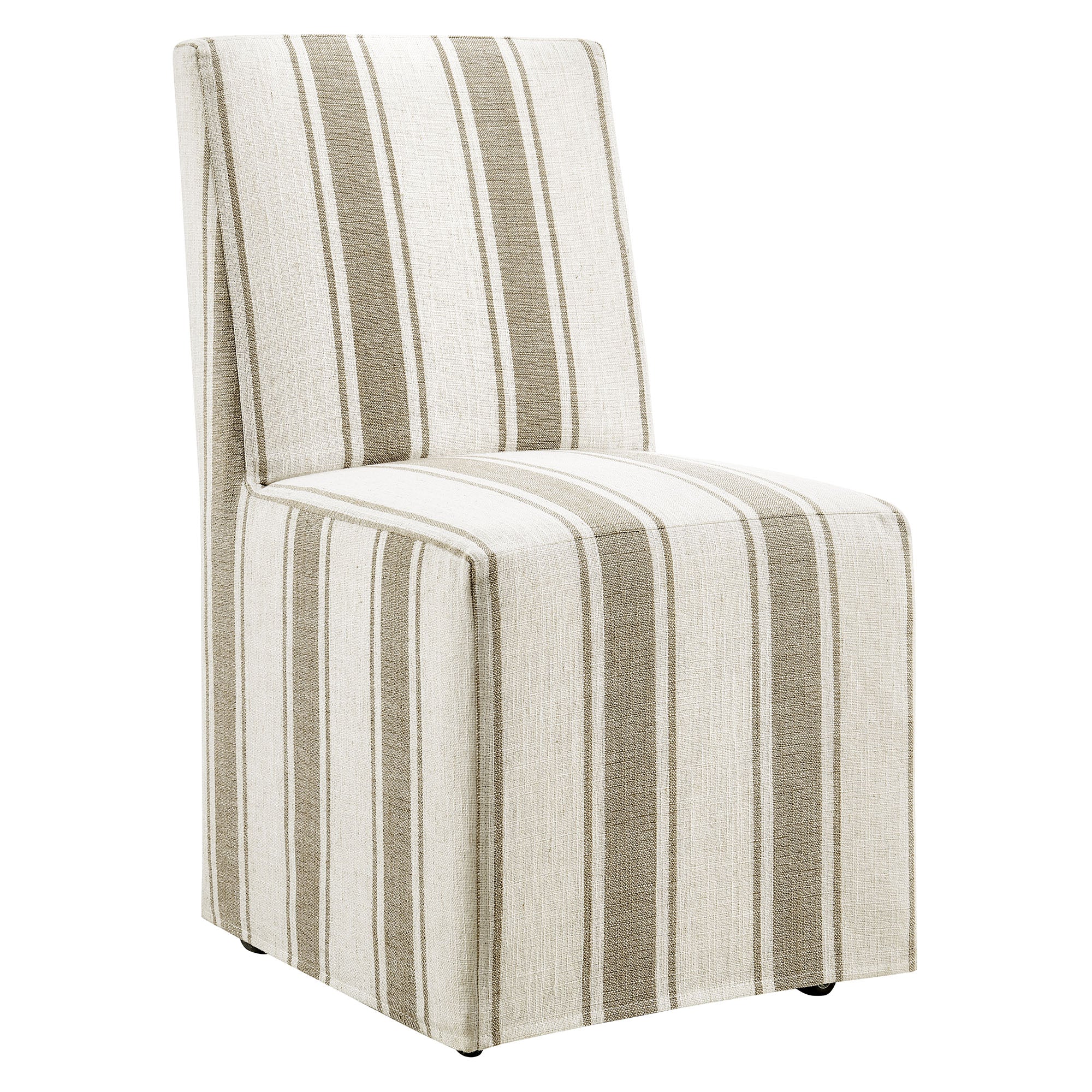 Modway Tessera Striped Slipcovered Dining Side Chair