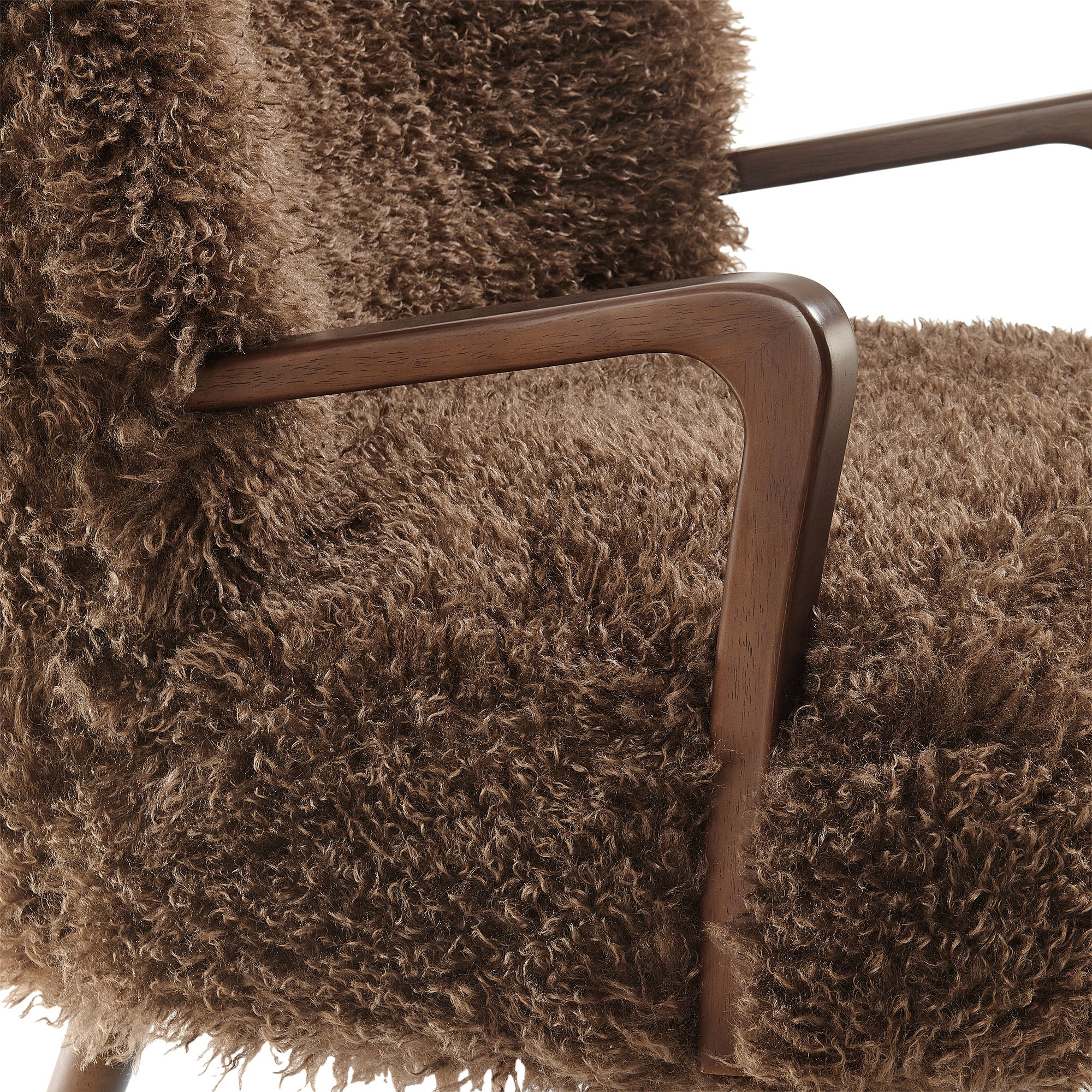 Modway Zerra Faux Shearling Accent Armchair