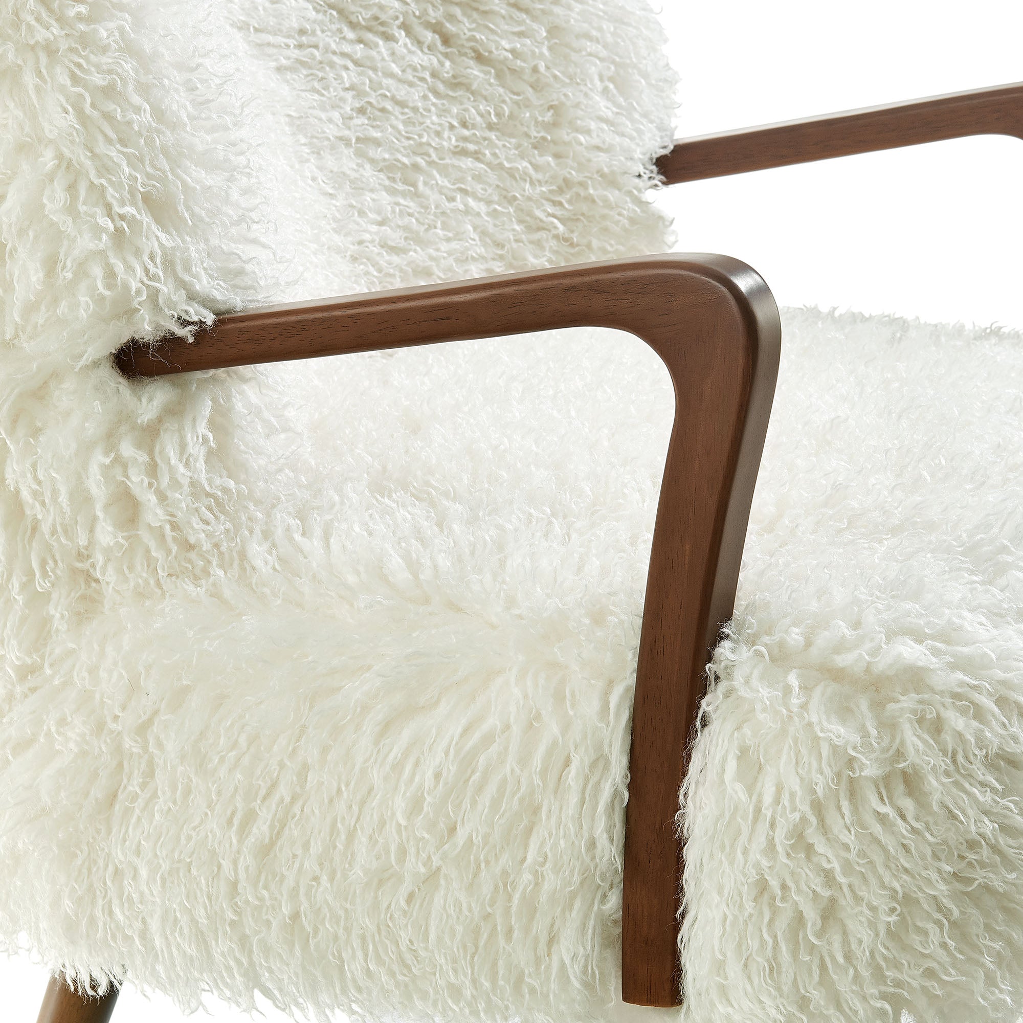 Modway EEI-7487 Zerra Faux Shearling Accent Armchair