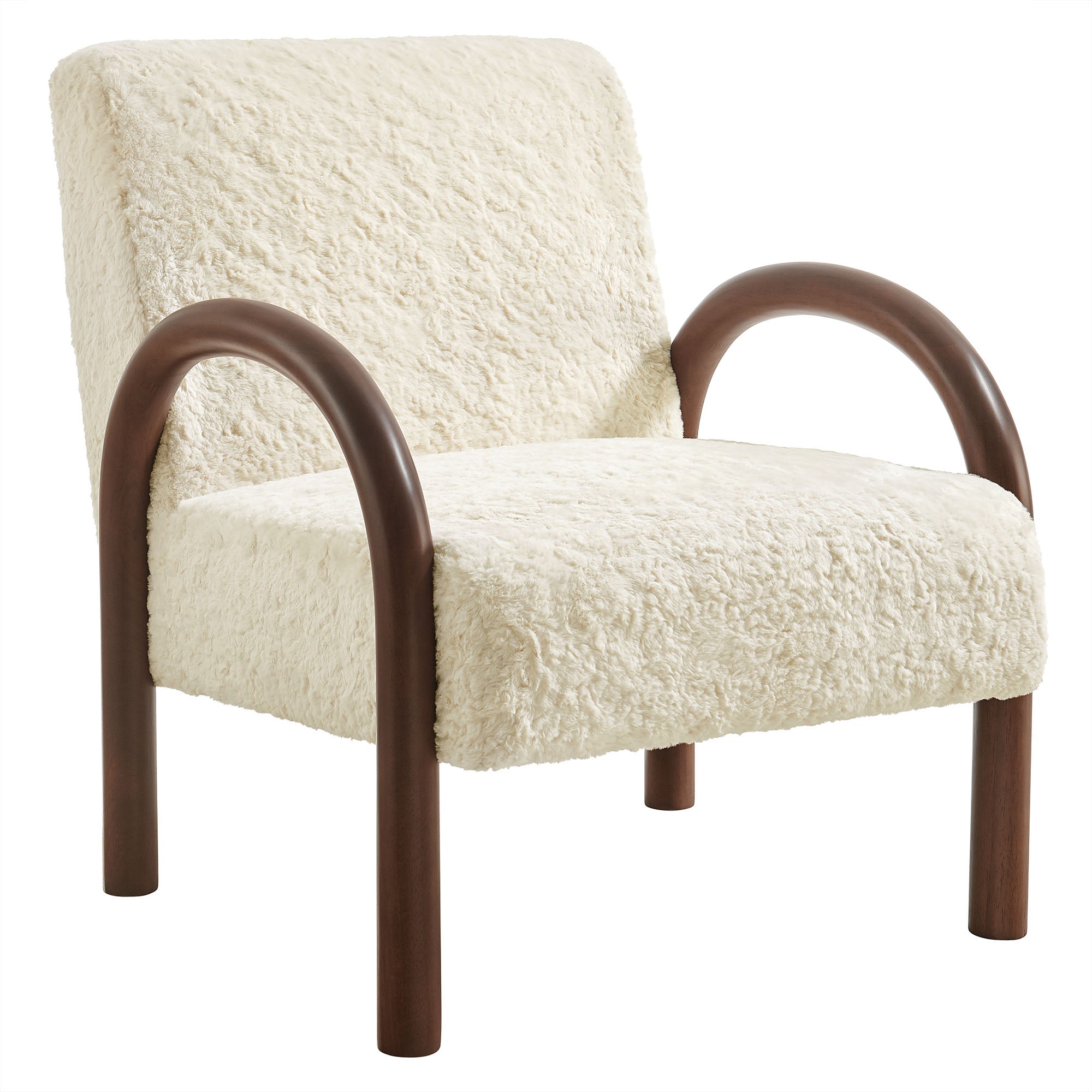 Modway EEI-7489 Lunet Faux Shearling Accent Armchair