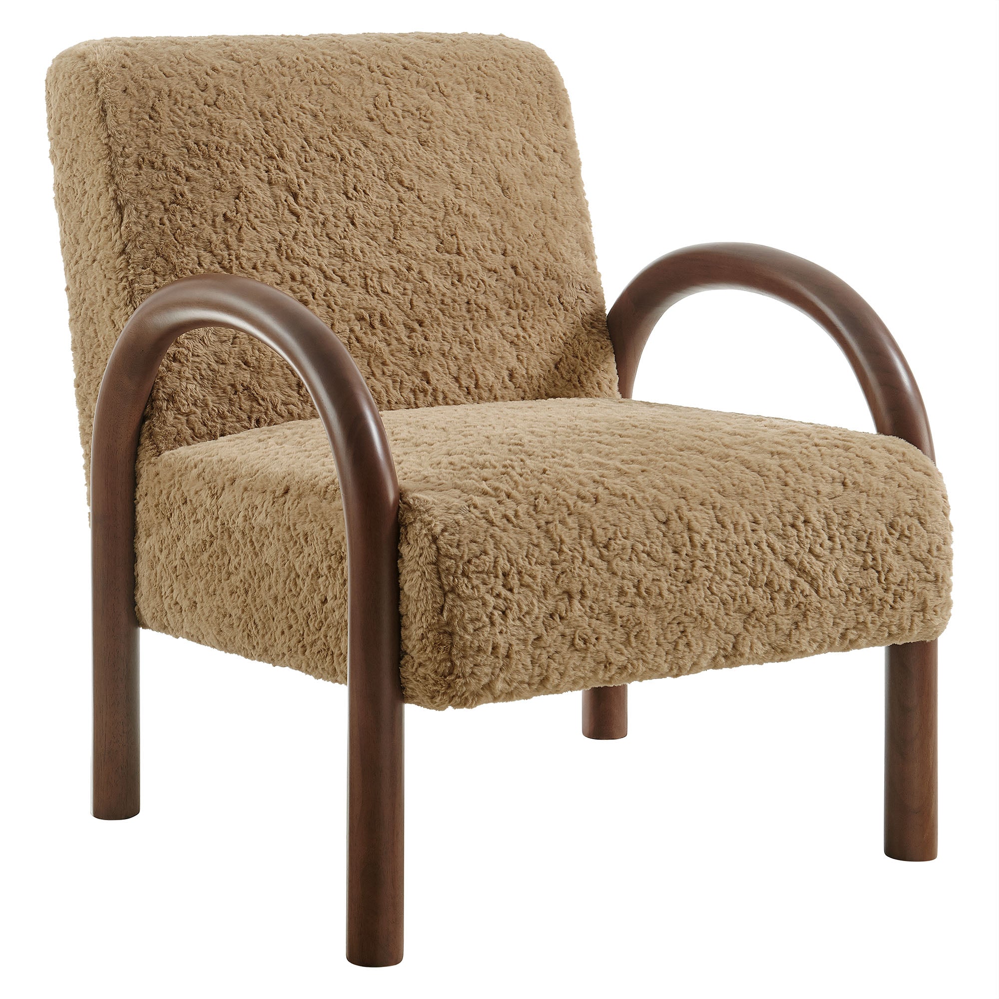 Modway EEI-7489 Lunet Faux Shearling Accent Armchair