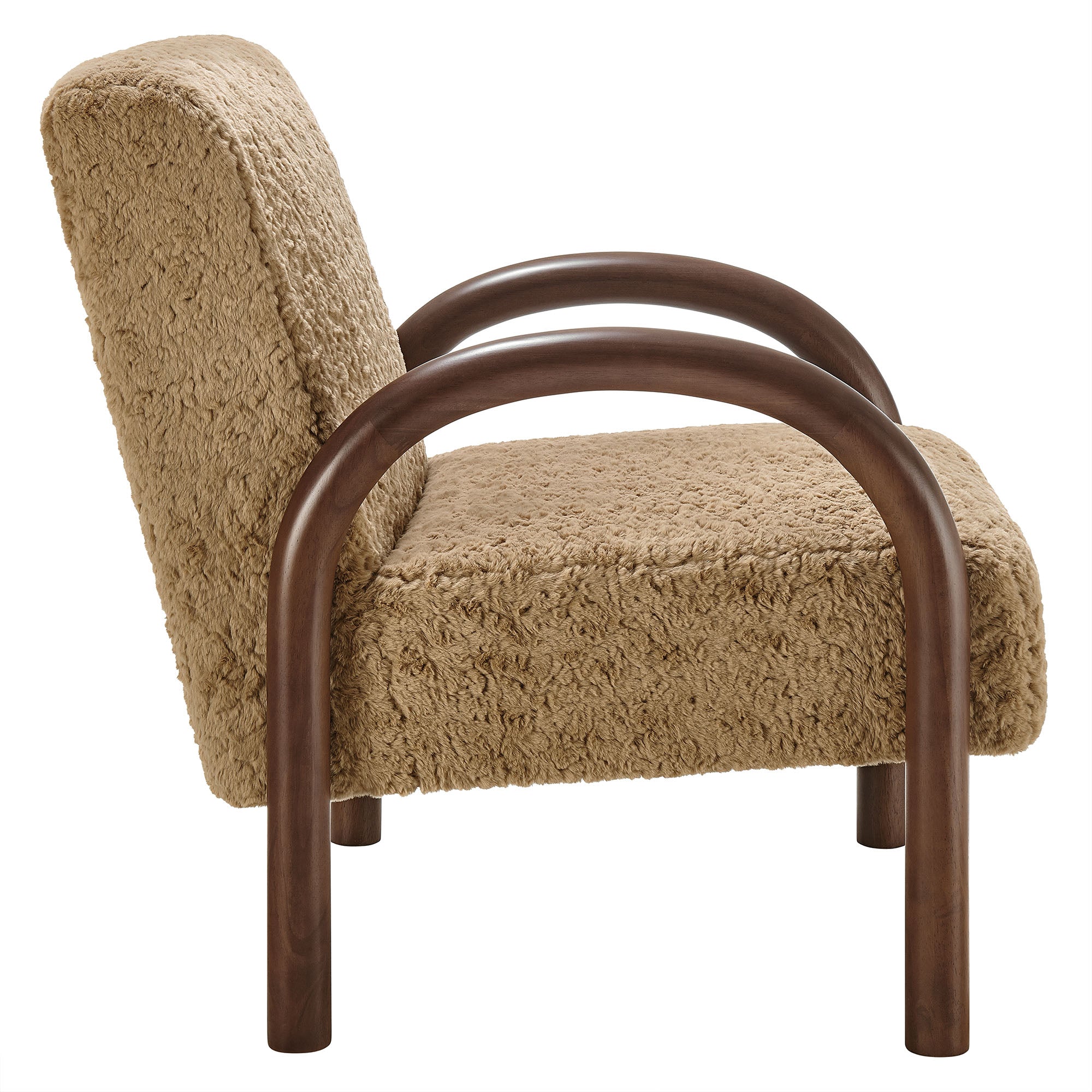 Modway EEI-7489 Lunet Faux Shearling Accent Armchair