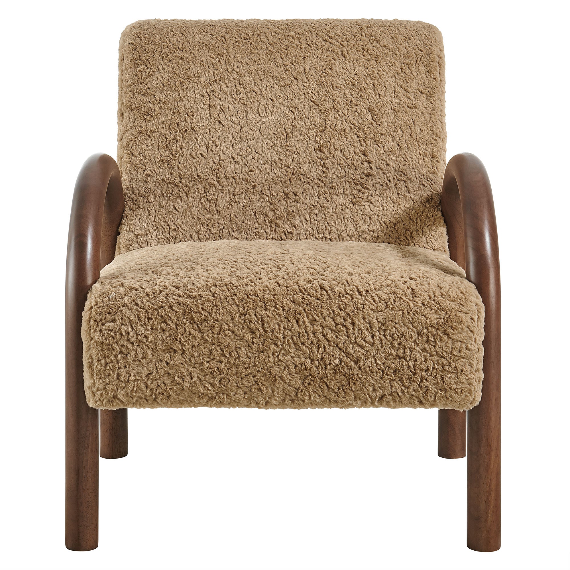 Modway Lunet Faux Shearling Accent Armchair