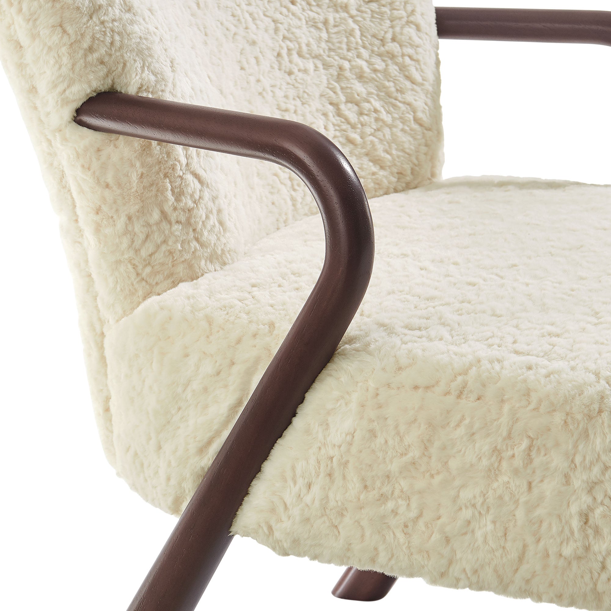 Modway EEI-7488 Arden Faux Shearling Accent Armchair
