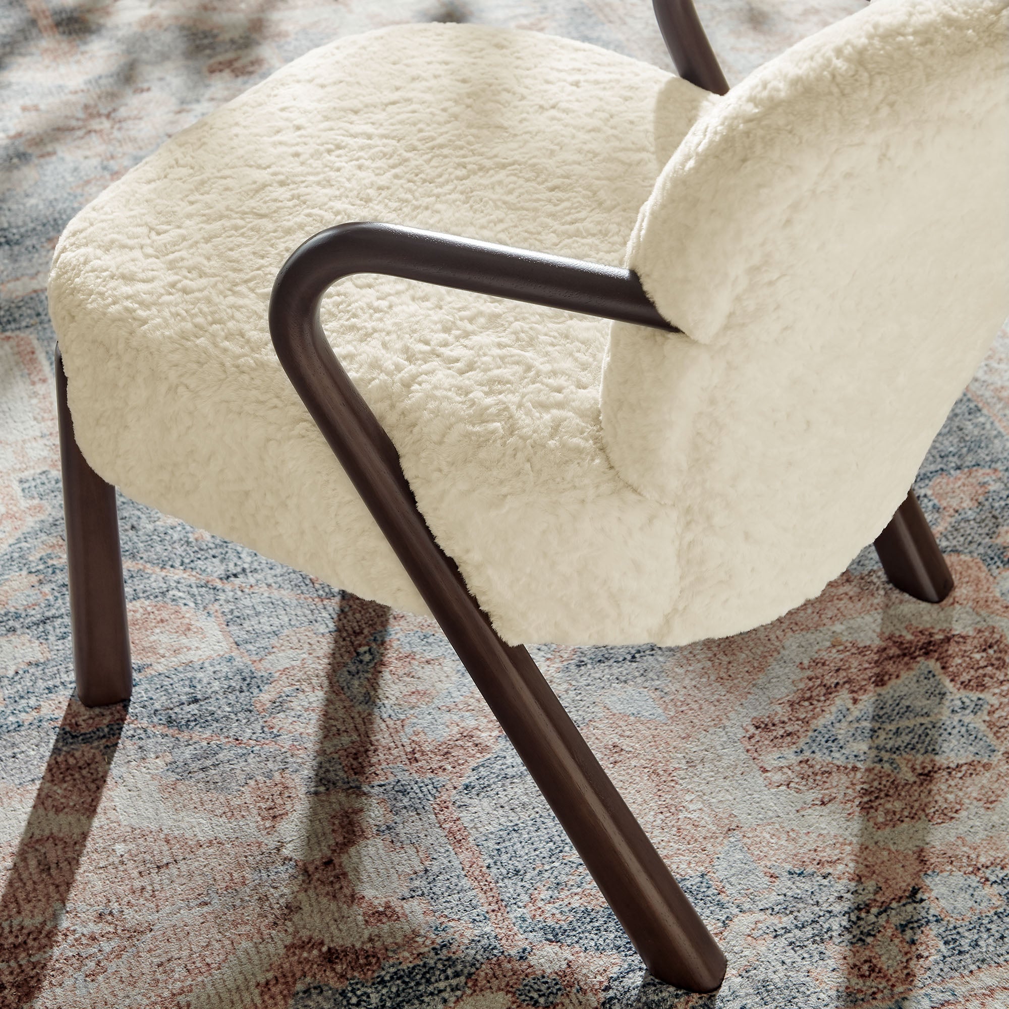 Modway EEI-7488 Arden Faux Shearling Accent Armchair