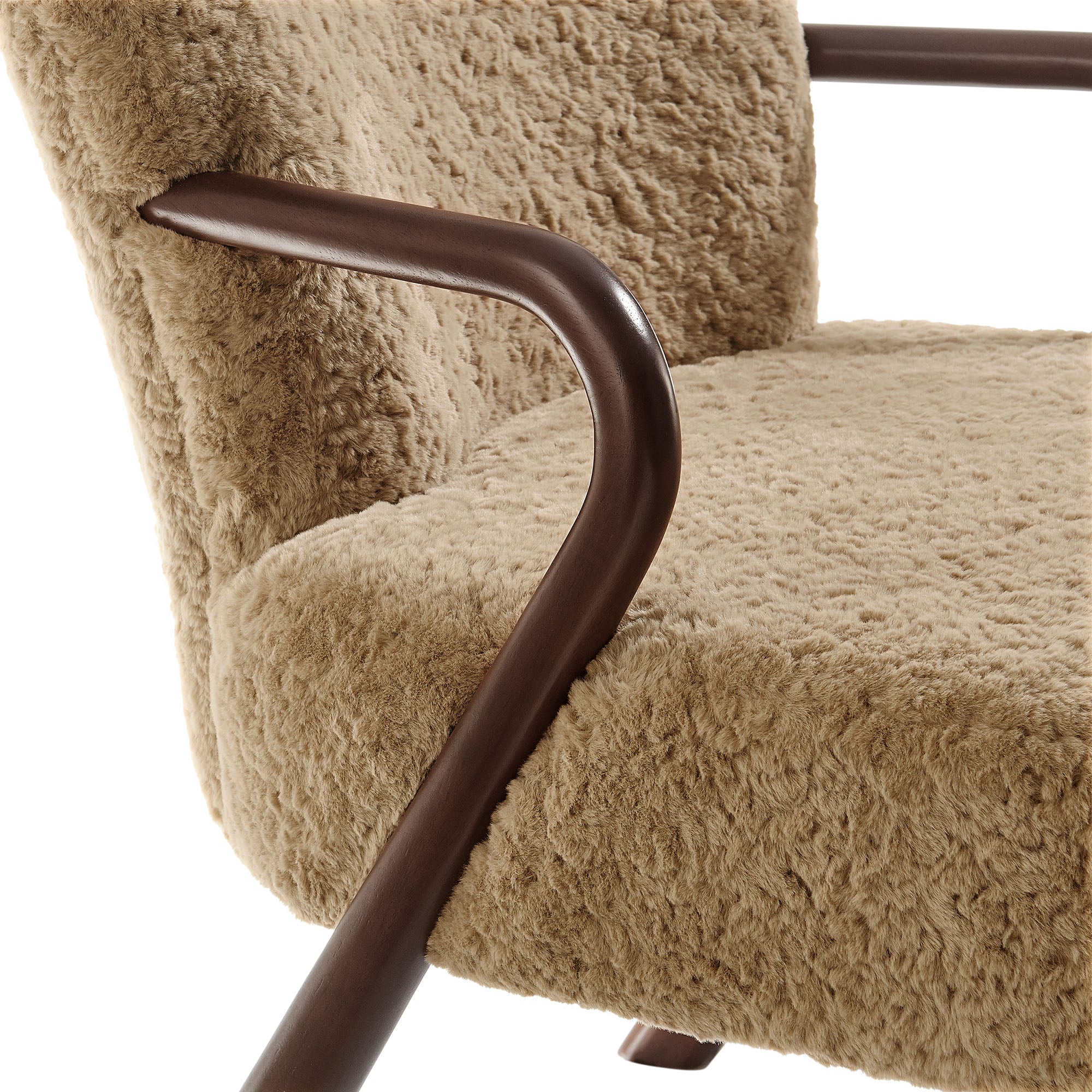 Modway EEI-7488 Arden Faux Shearling Accent Armchair