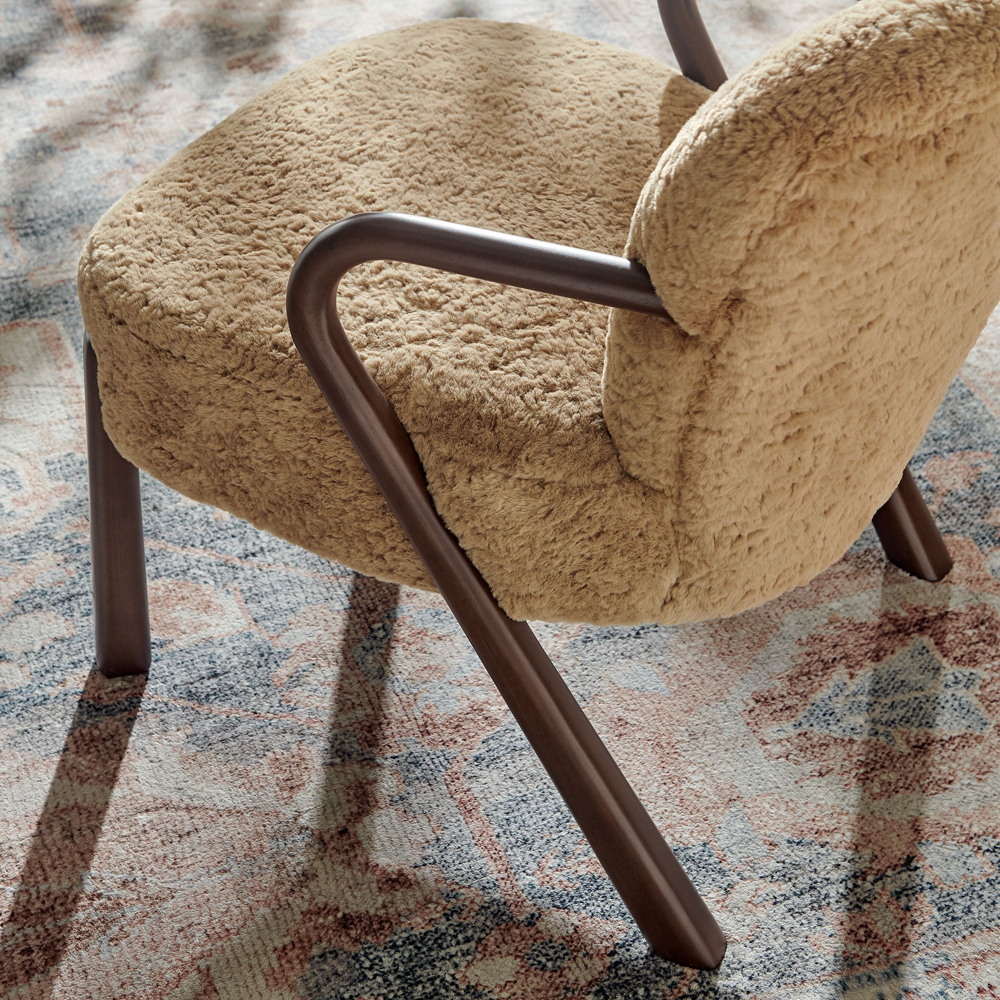 Modway EEI-7488 Arden Faux Shearling Accent Armchair