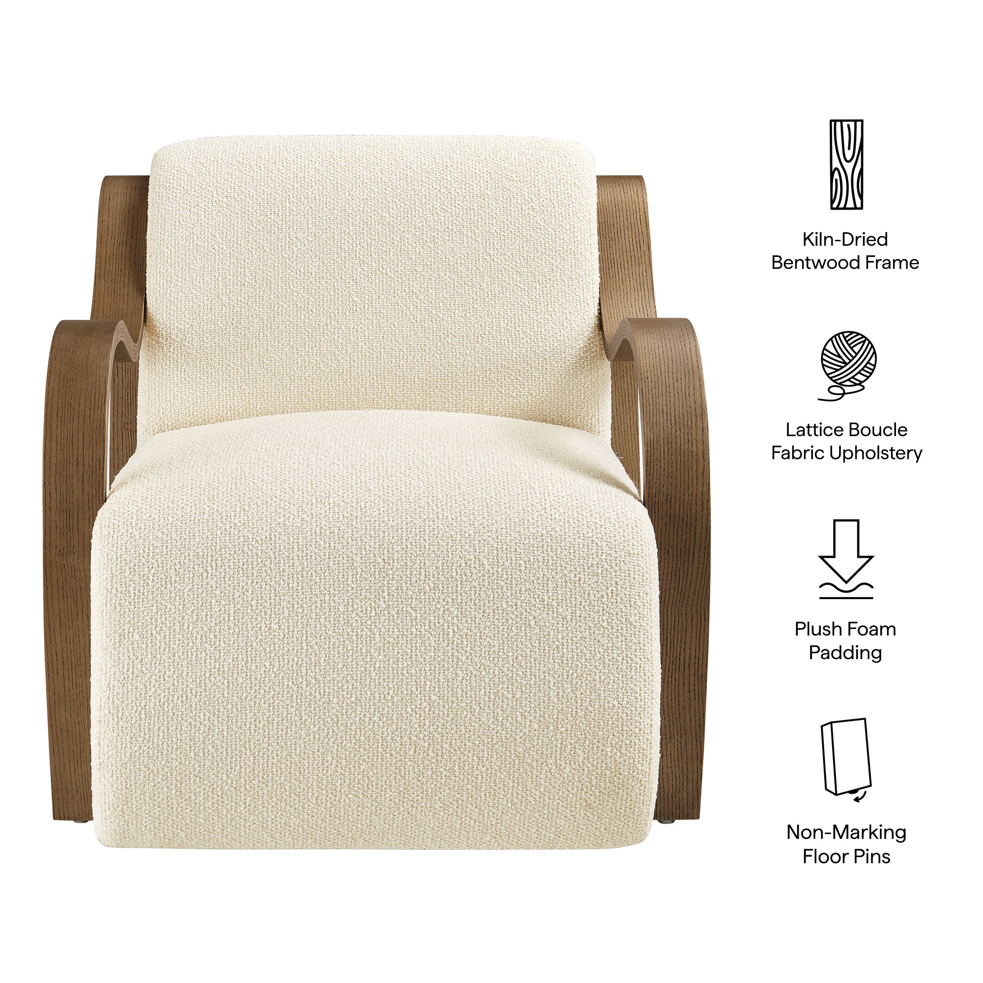 Modway EEI-7490 Atrium Lattice Boucle Accent Armchair
