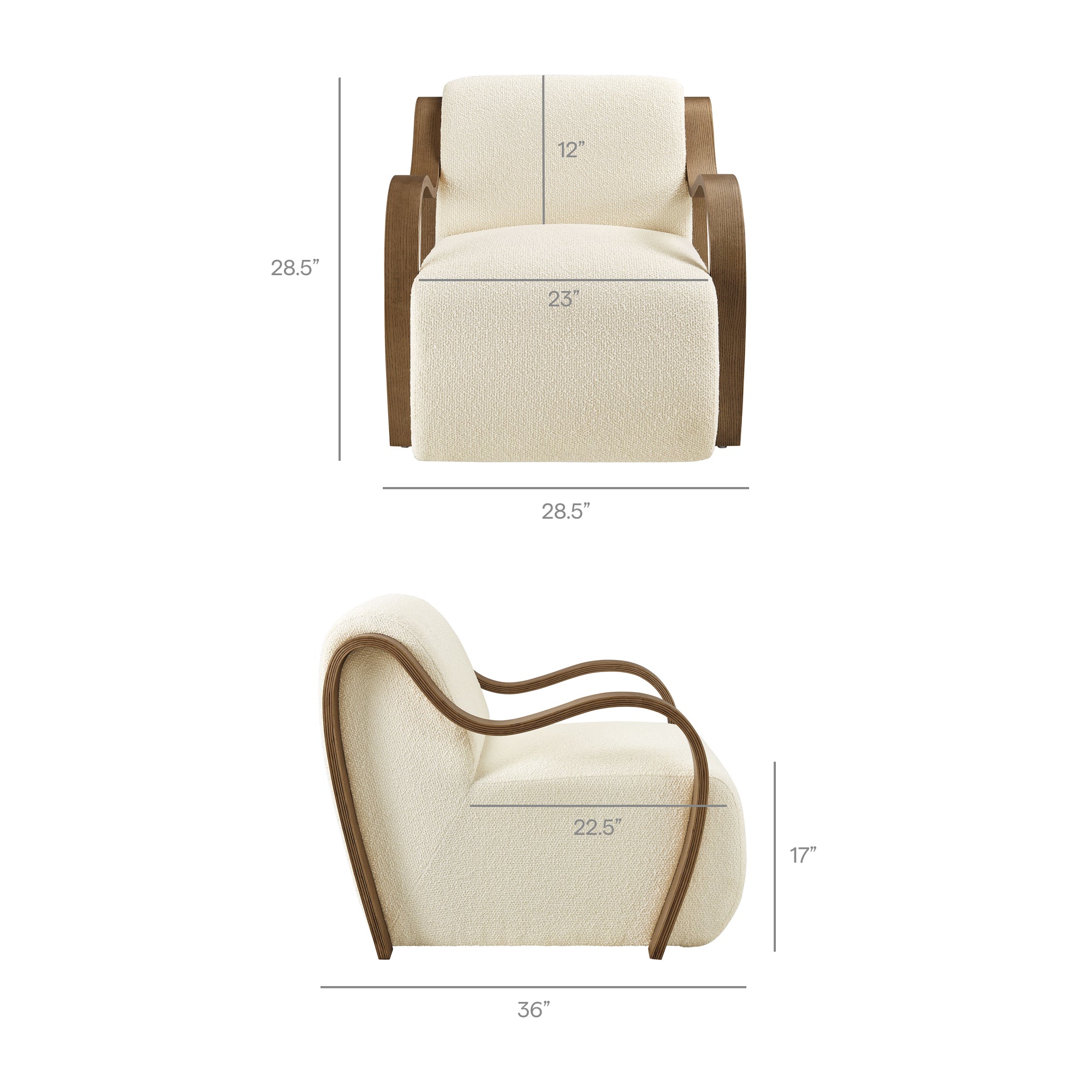 Modway EEI-7490 Atrium Lattice Boucle Accent Armchair