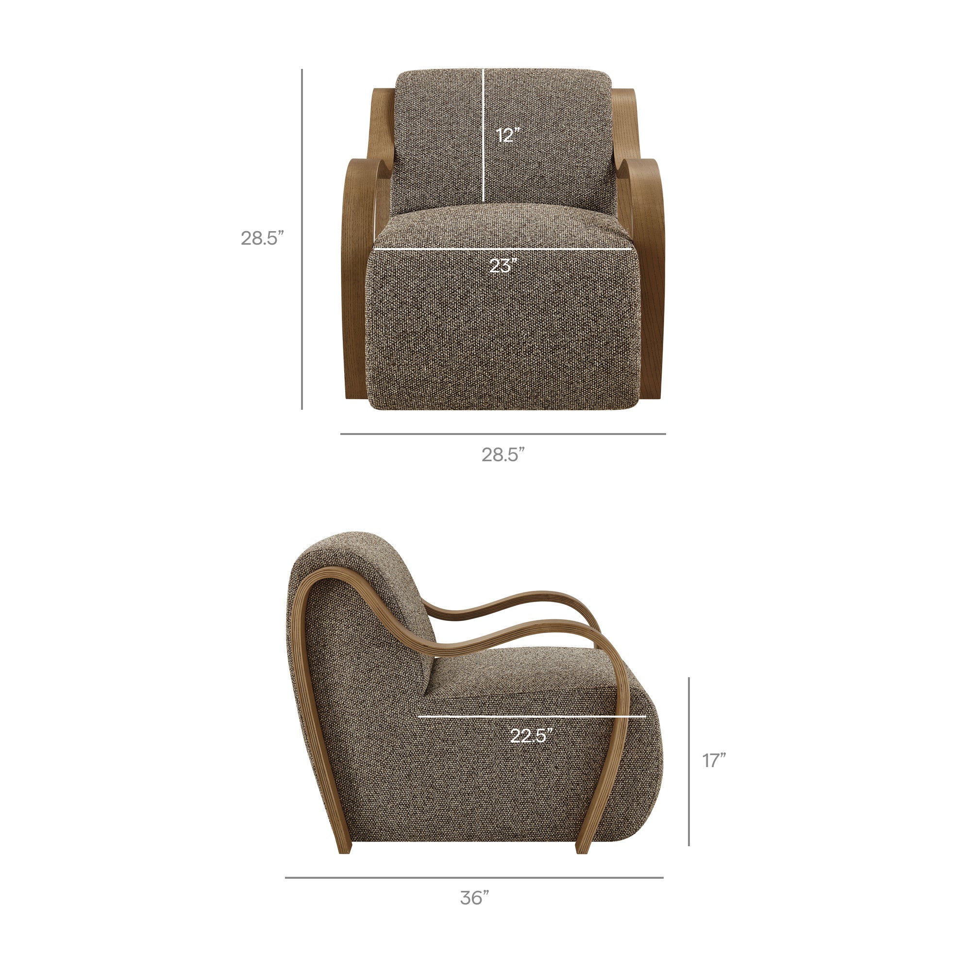 Modway Atrium Lattice Boucle Accent Armchair