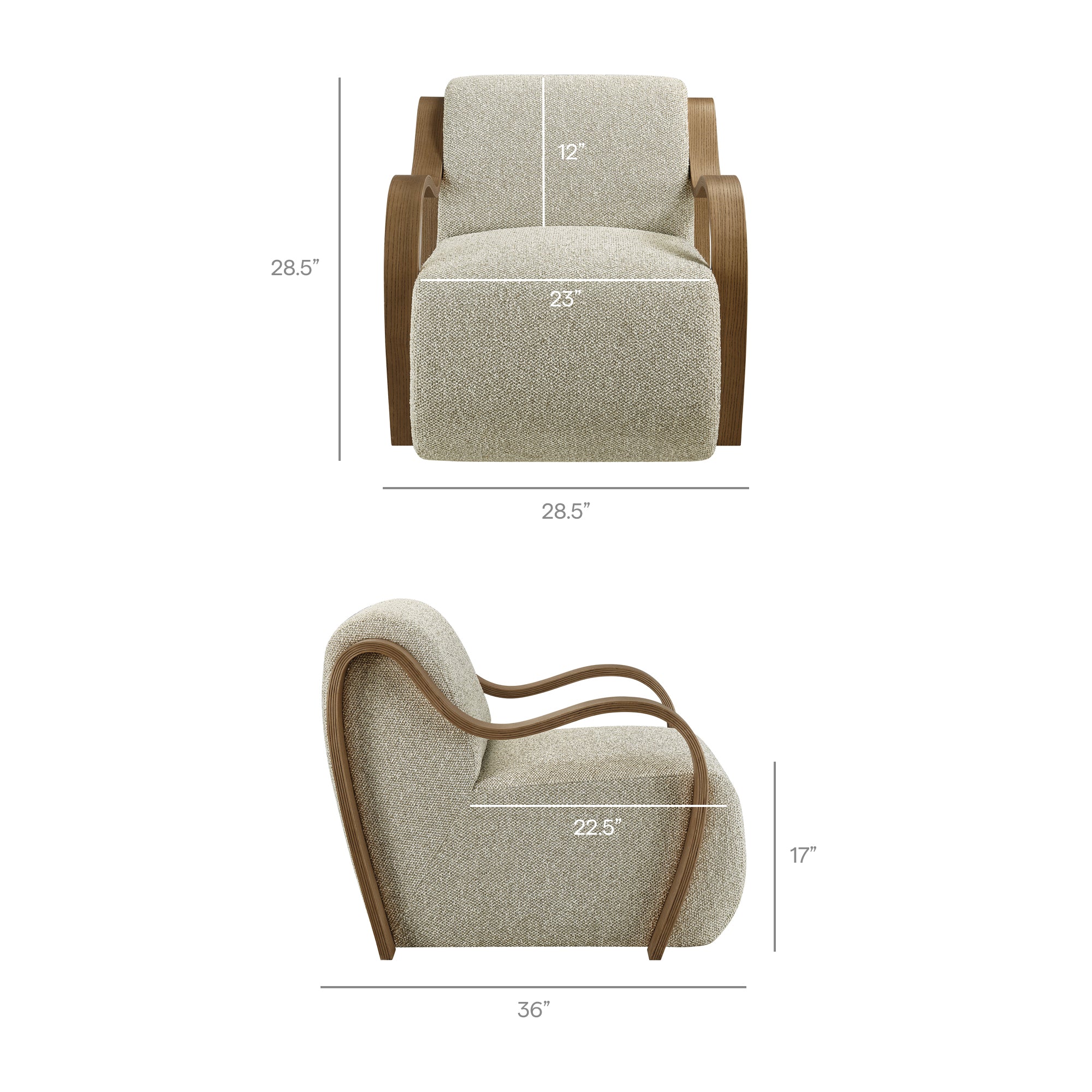 Modway EEI-7490 Atrium Lattice Boucle Accent Armchair