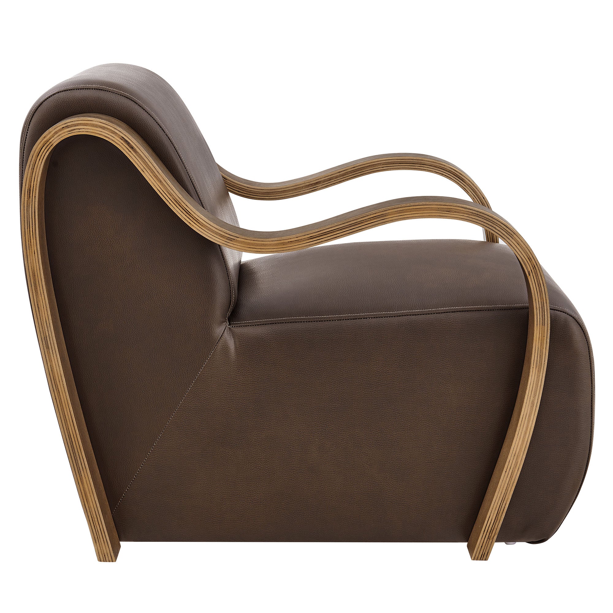 Modway Atrium Vegan Leather Accent Armchair