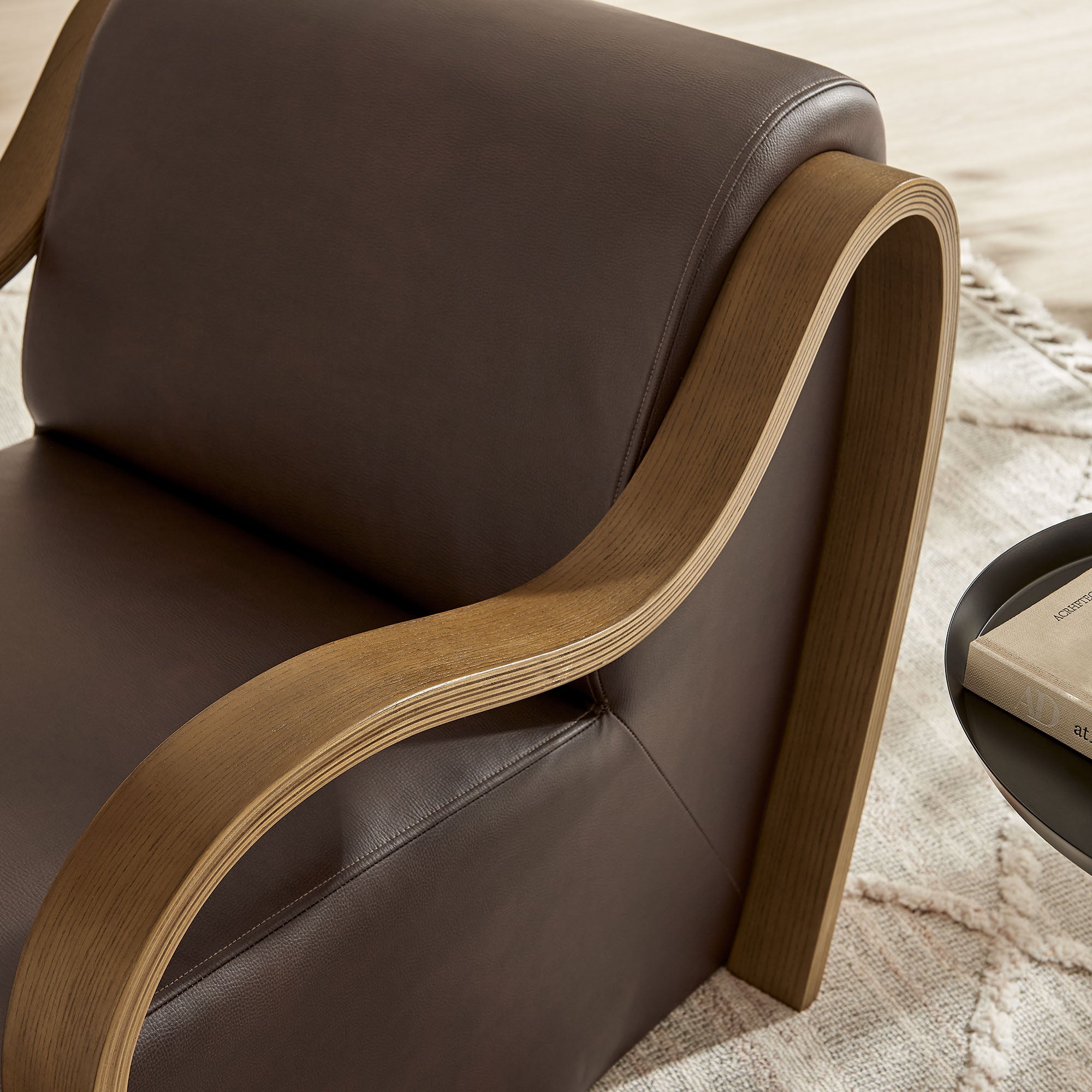 Modway EEI-7491 Atrium Vegan Leather Accent Armchair