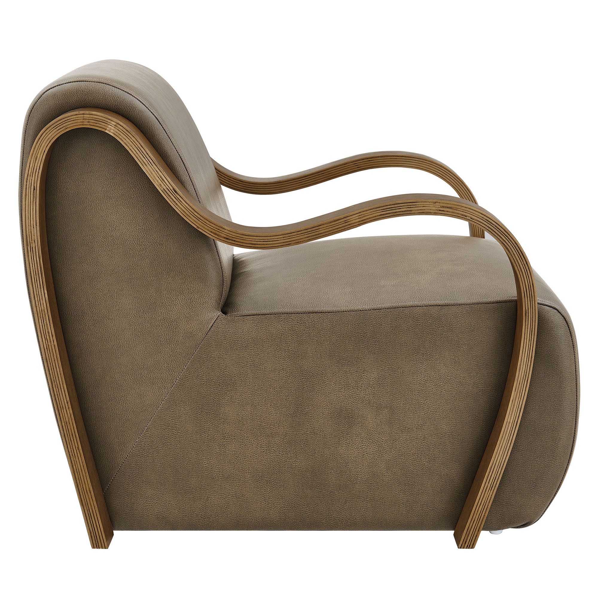Modway Atrium Vegan Leather Accent Armchair