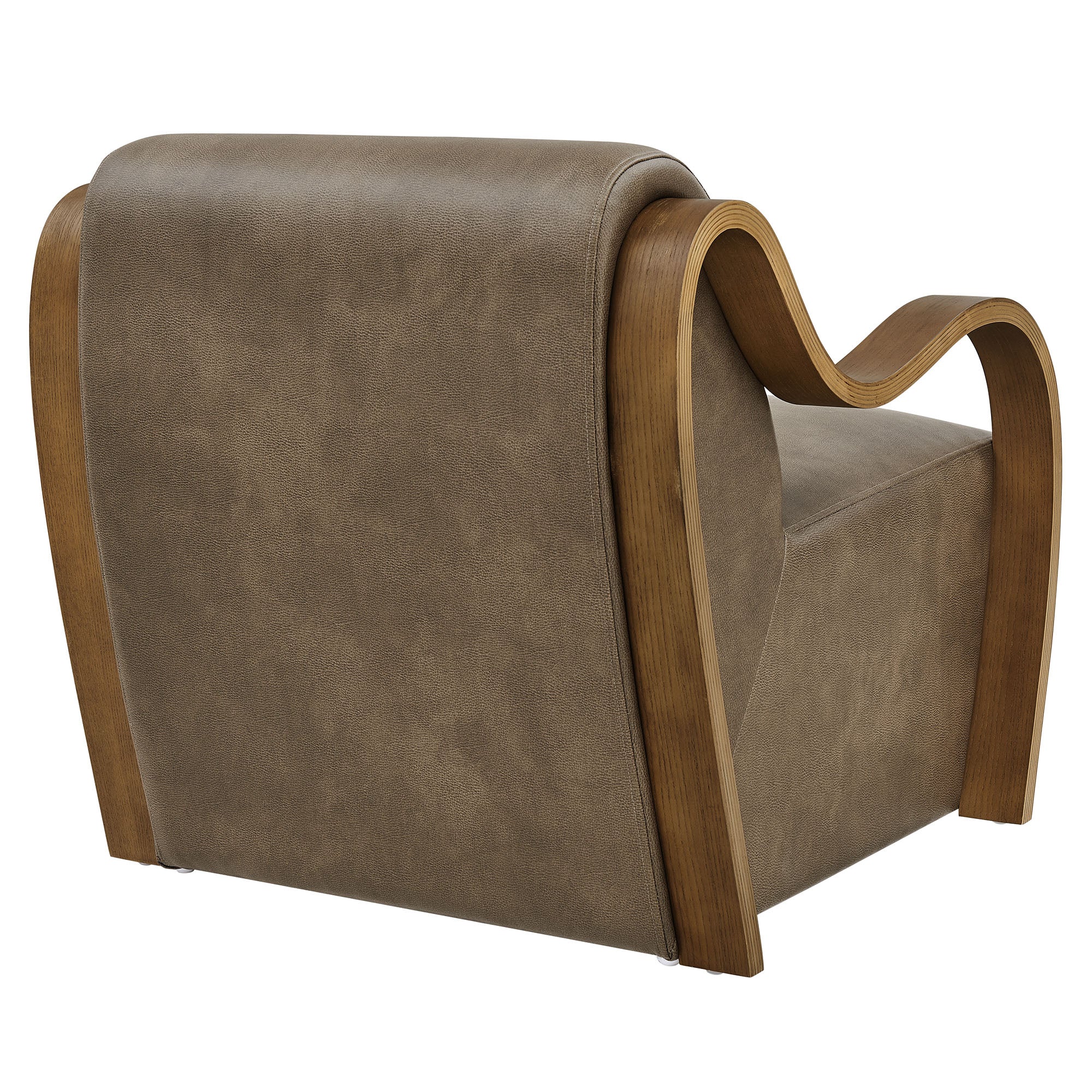 Modway Atrium Vegan Leather Accent Armchair