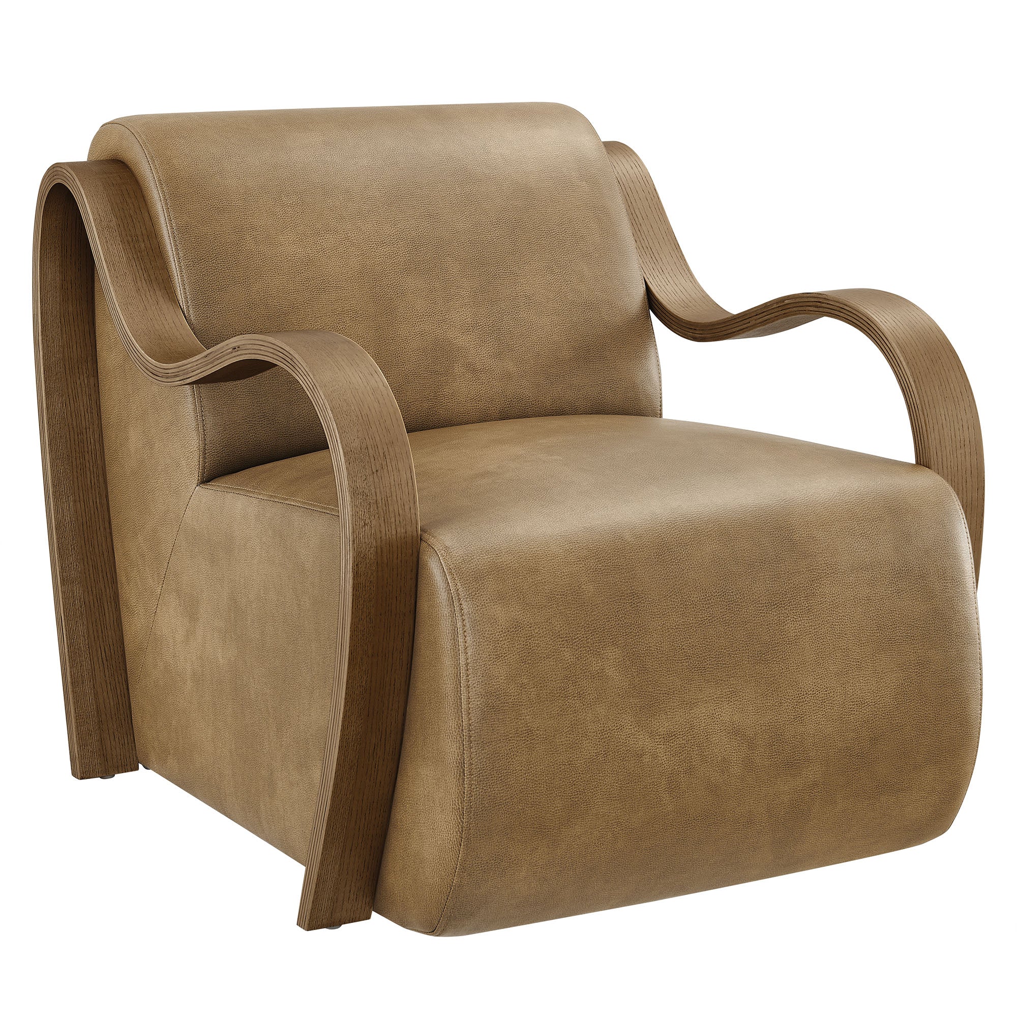 Modway Atrium Vegan Leather Accent Armchair