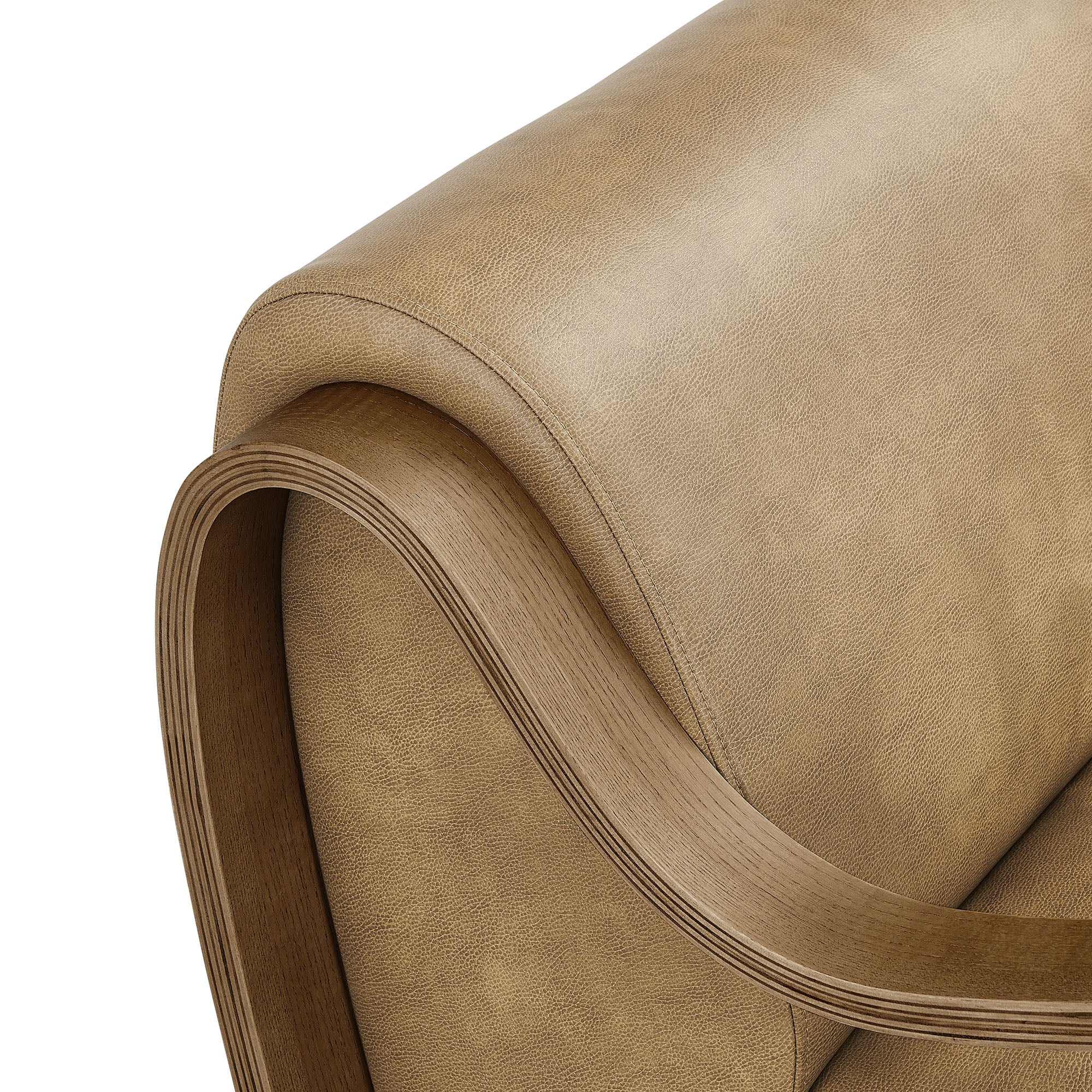 Modway Atrium Vegan Leather Accent Armchair