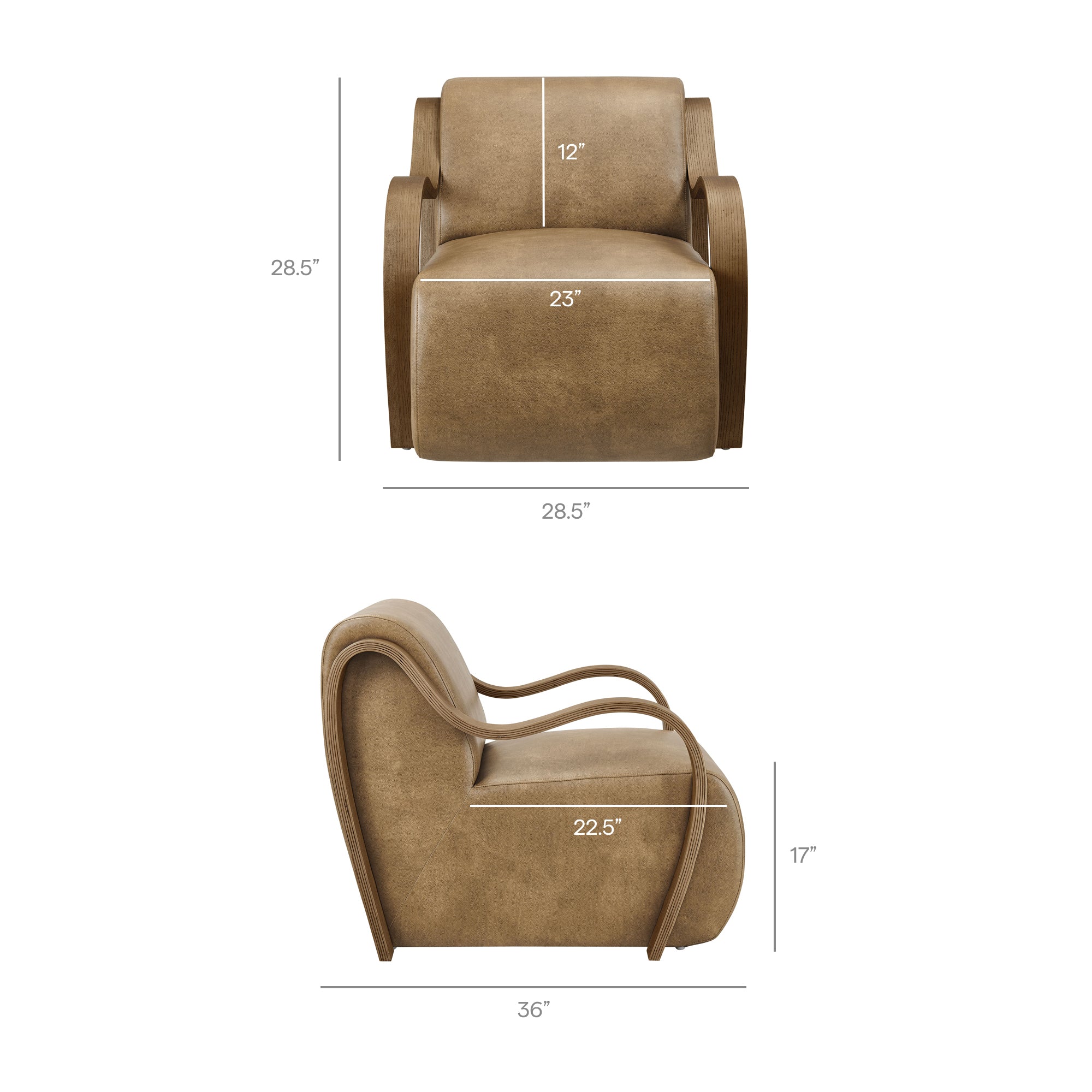 Modway Atrium Vegan Leather Accent Armchair