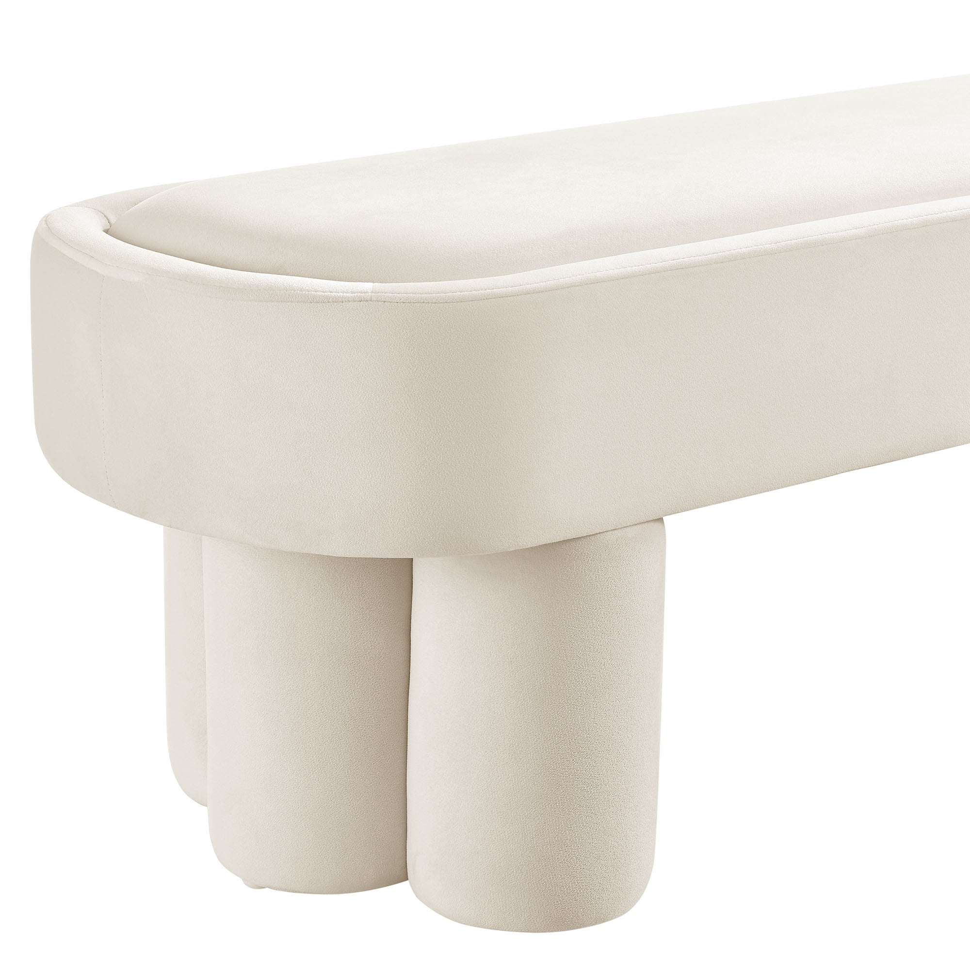 Modway EEI-7492 Mossi Oval Performance Velvet Accent Bench