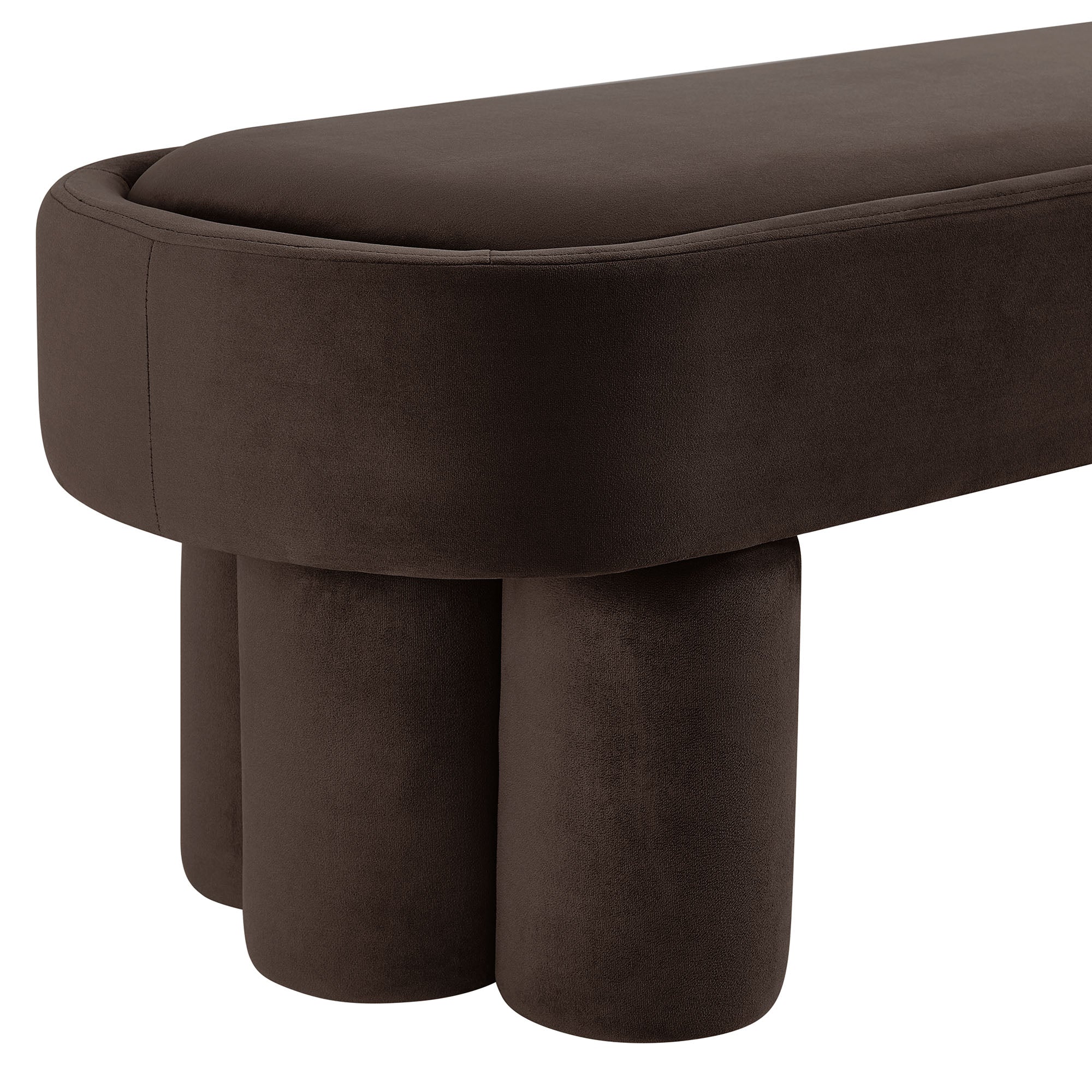 Modway EEI-7492 Mossi Oval Performance Velvet Accent Bench