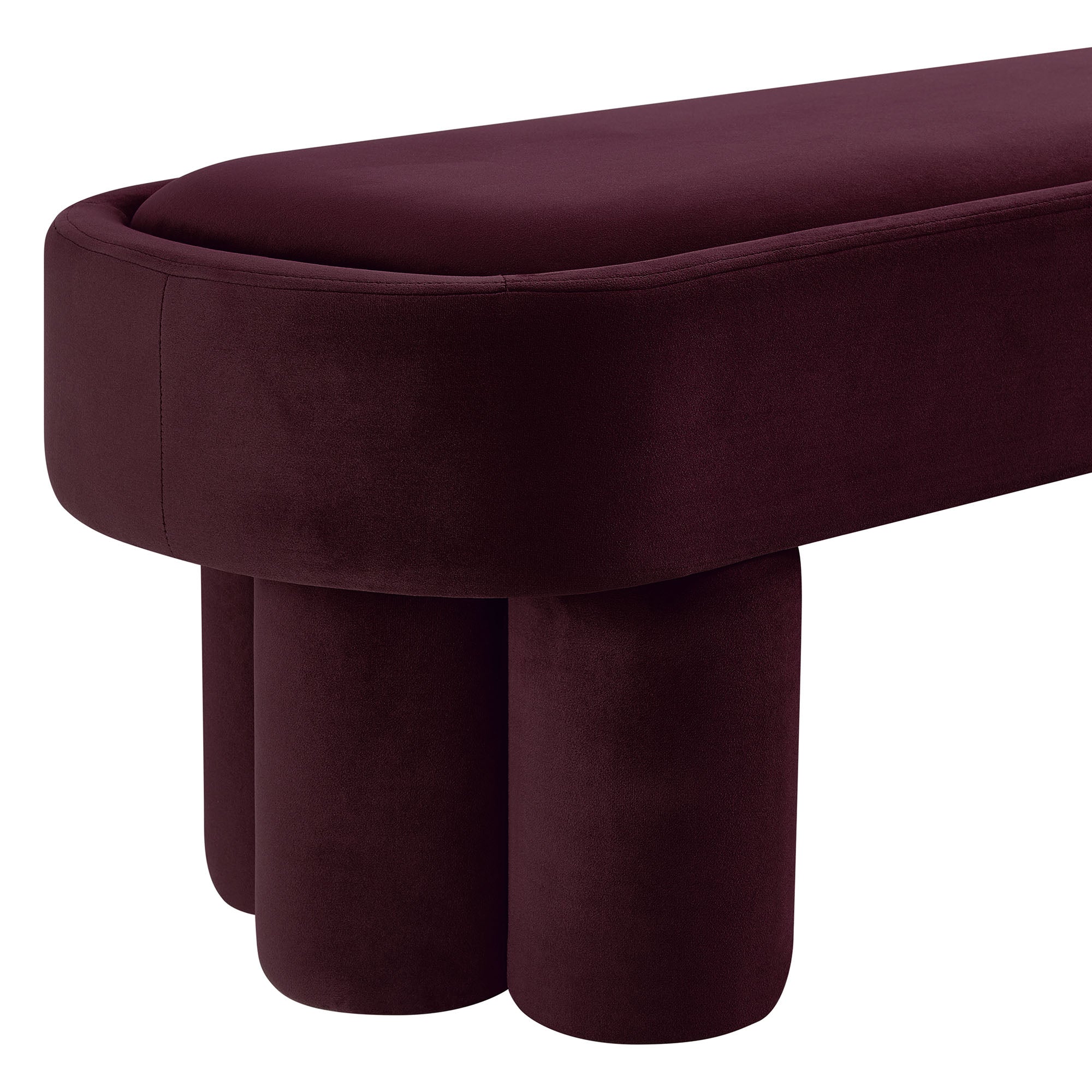 Modway EEI-7492 Mossi Oval Performance Velvet Accent Bench
